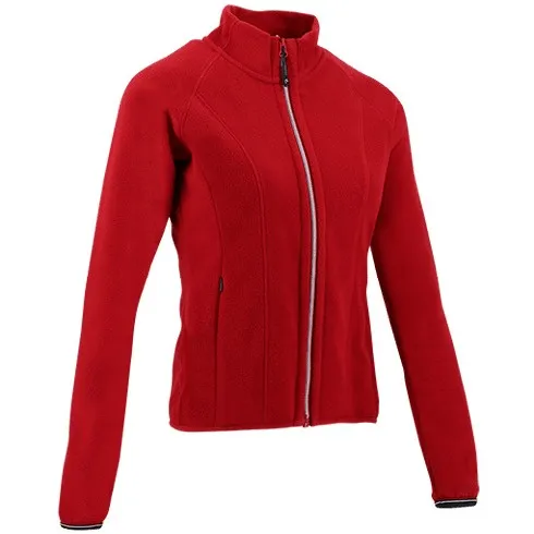 Damen Fleecejacke LENA kirschrot