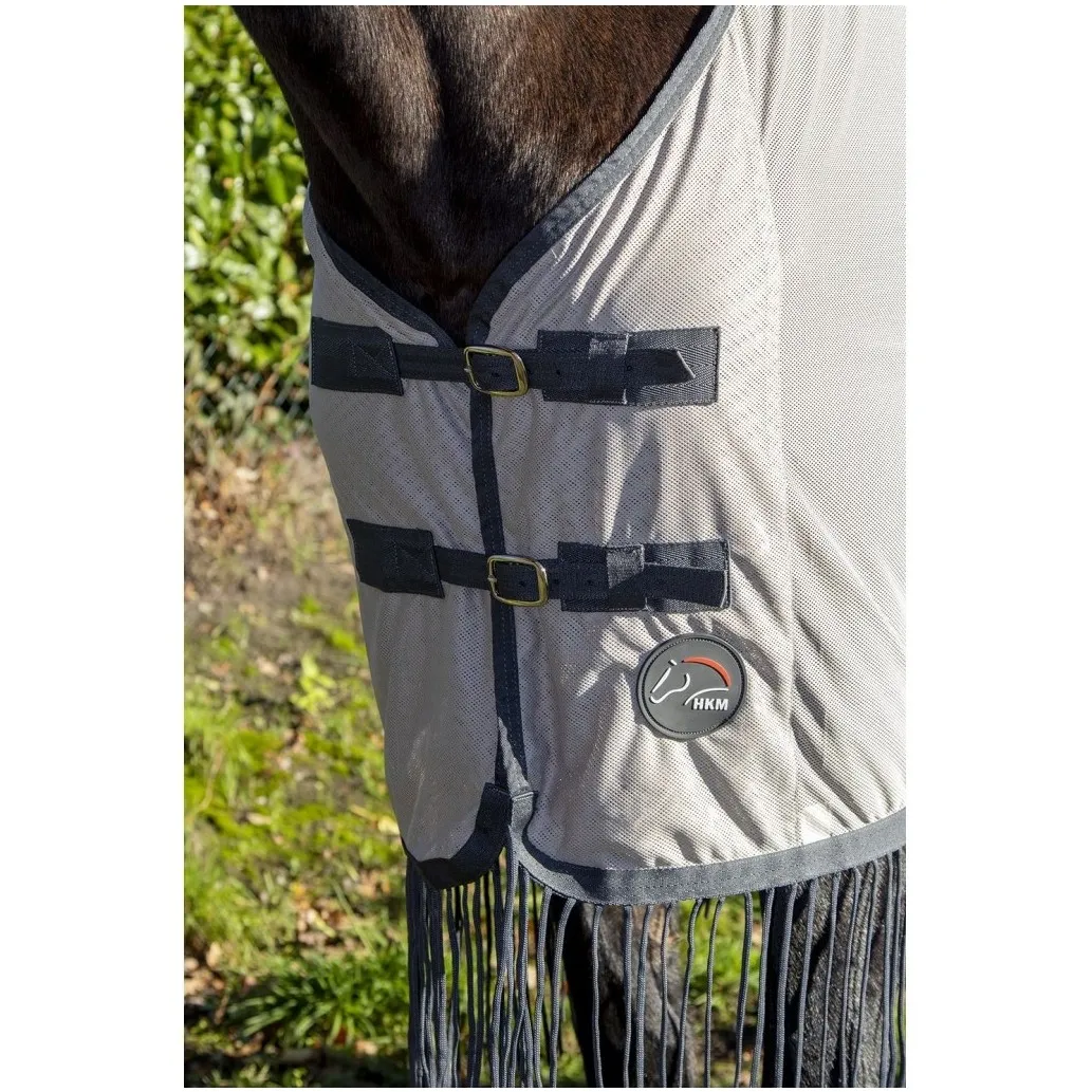 Fliegendecke FRINGES silber/grau