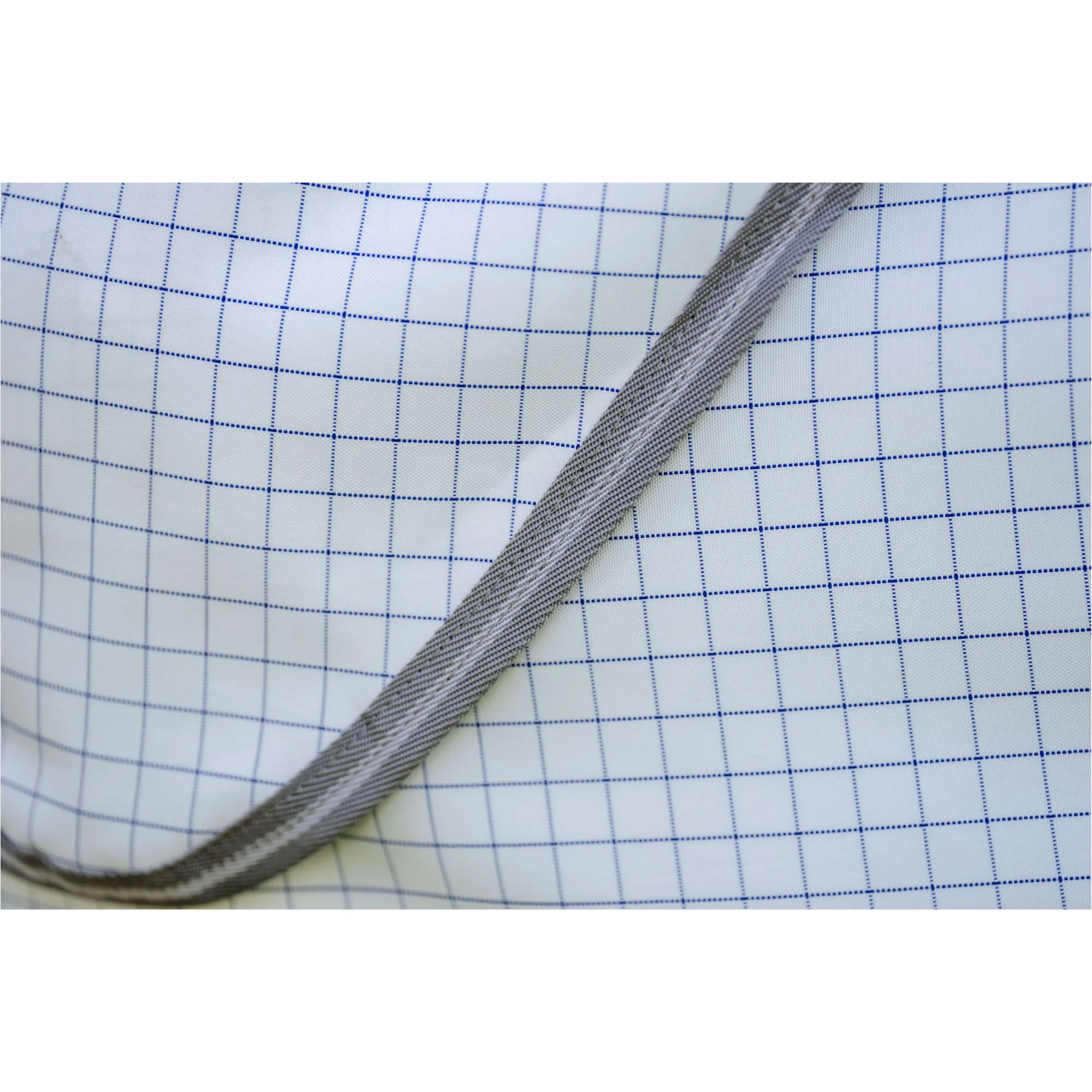 Fliegendecke mit Halsteil (abnehmbar) AMIGO Summer Sheet Plus navy check/titanium grey/silver