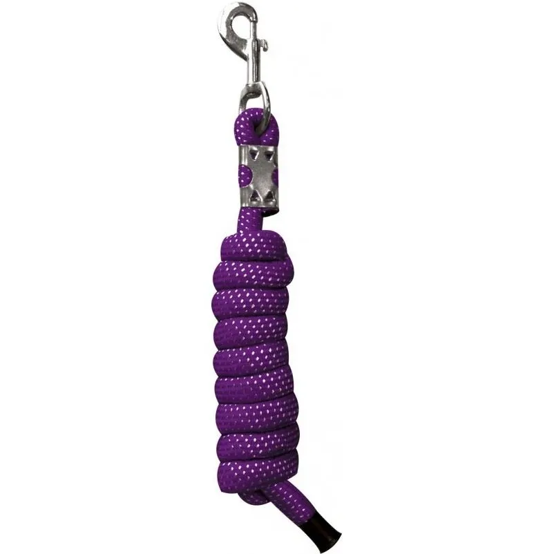 Führstrick mit Karabinerhaken reflektierend violett 200cm
