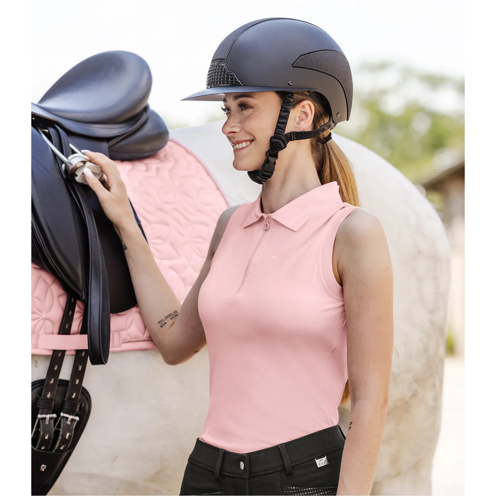 Damen Funktions-Polotop PARIS puderrosa