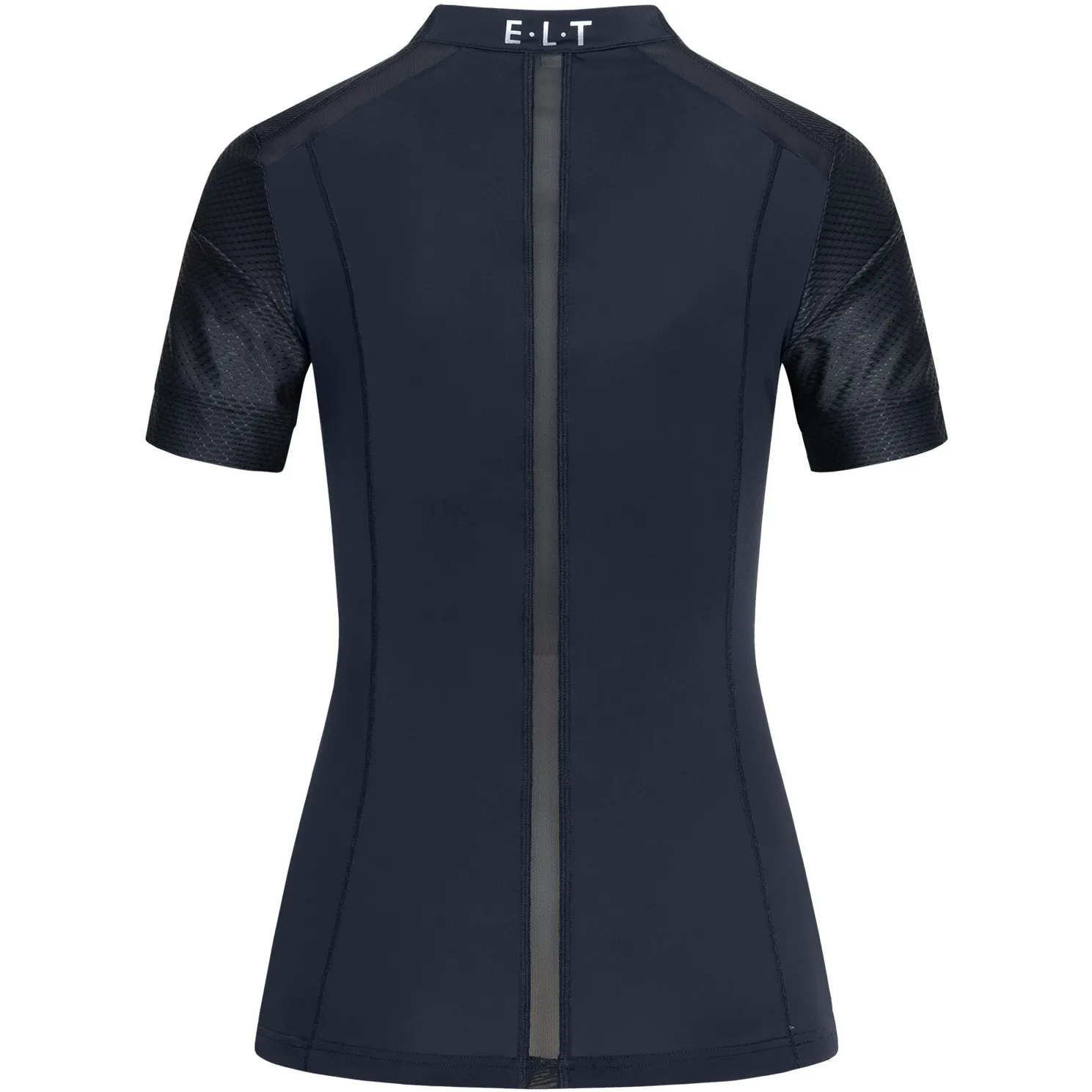 Damen Funktions-Zip-Shirt NANCY mit Mesheinsätzen tiefblau