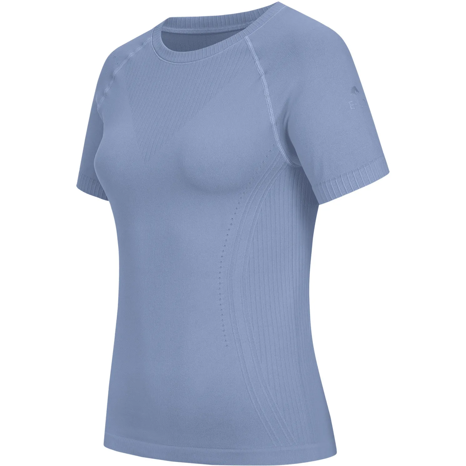 Damen Funktionsshirt 3D-Strick PISA blaugrau
