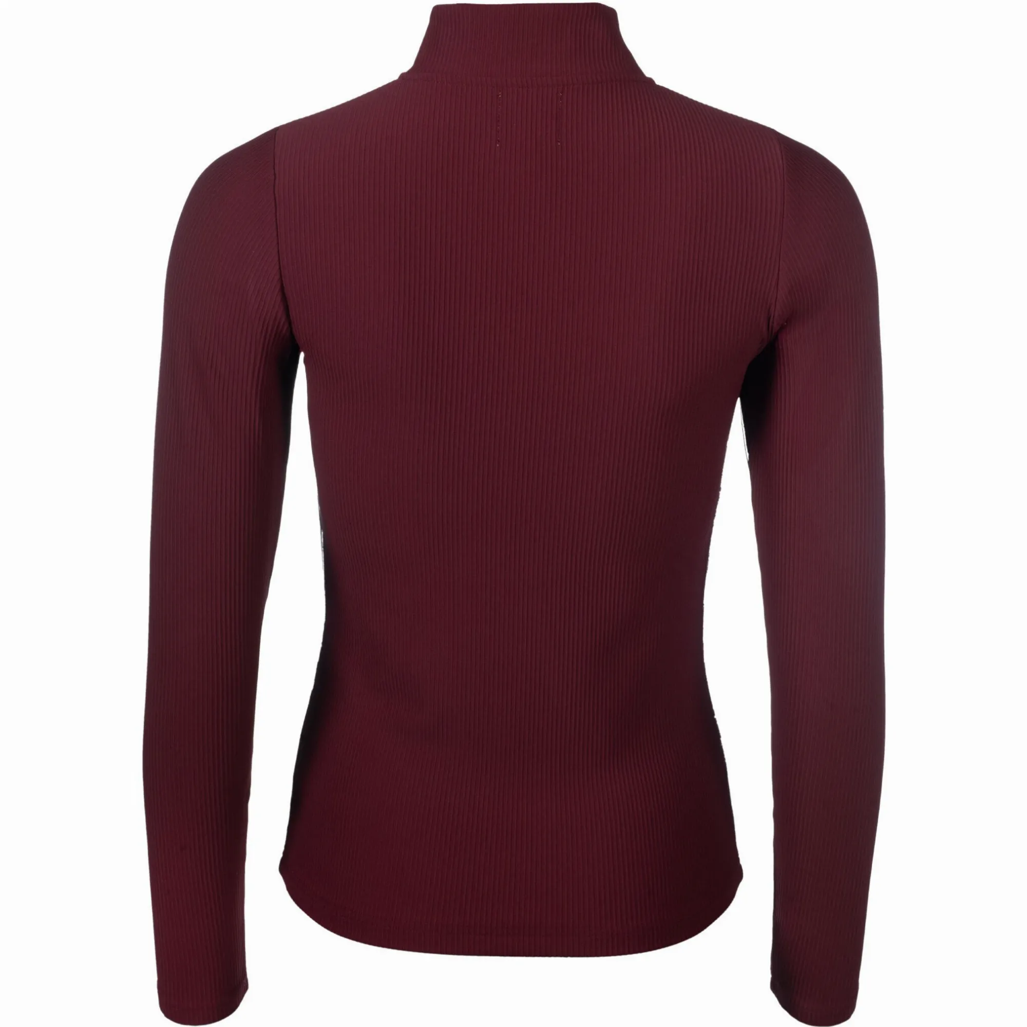 Damen Funktionsshirt LIVIGNO RIBBED bordeaux