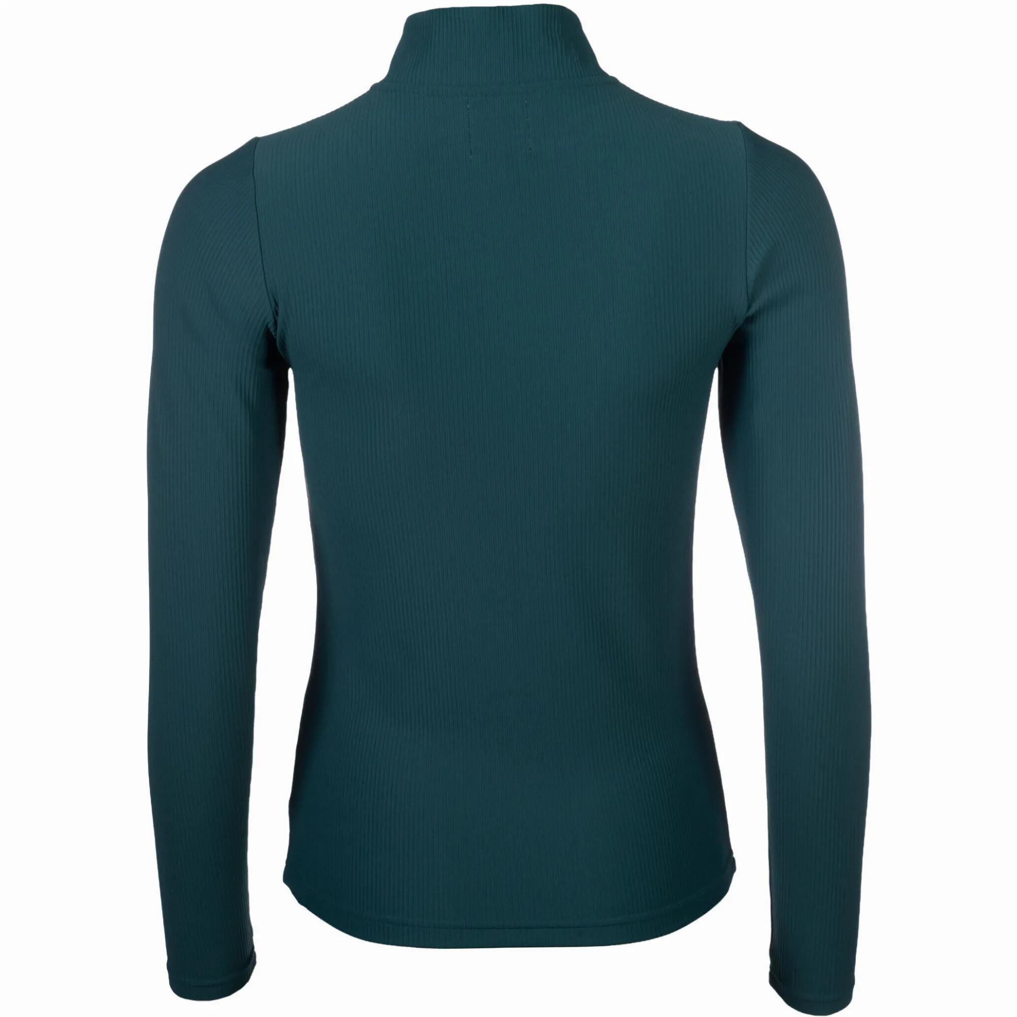 Damen Funktionsshirt LIVIGNO RIBBED dunkelgrün