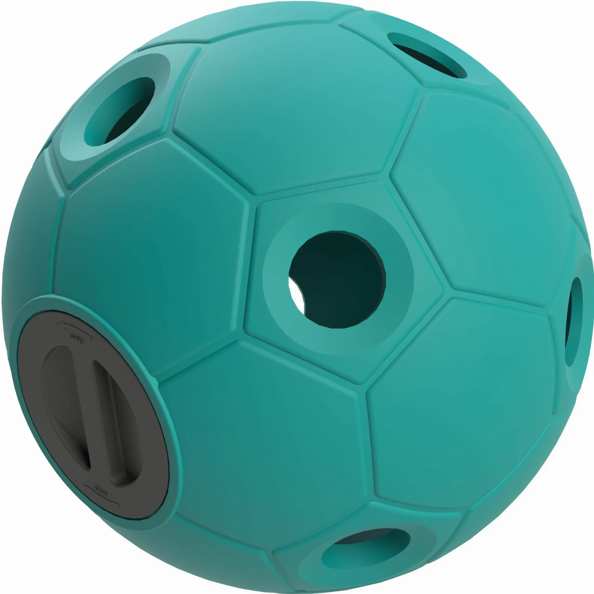 Futterspielball SOCCER aquamarin