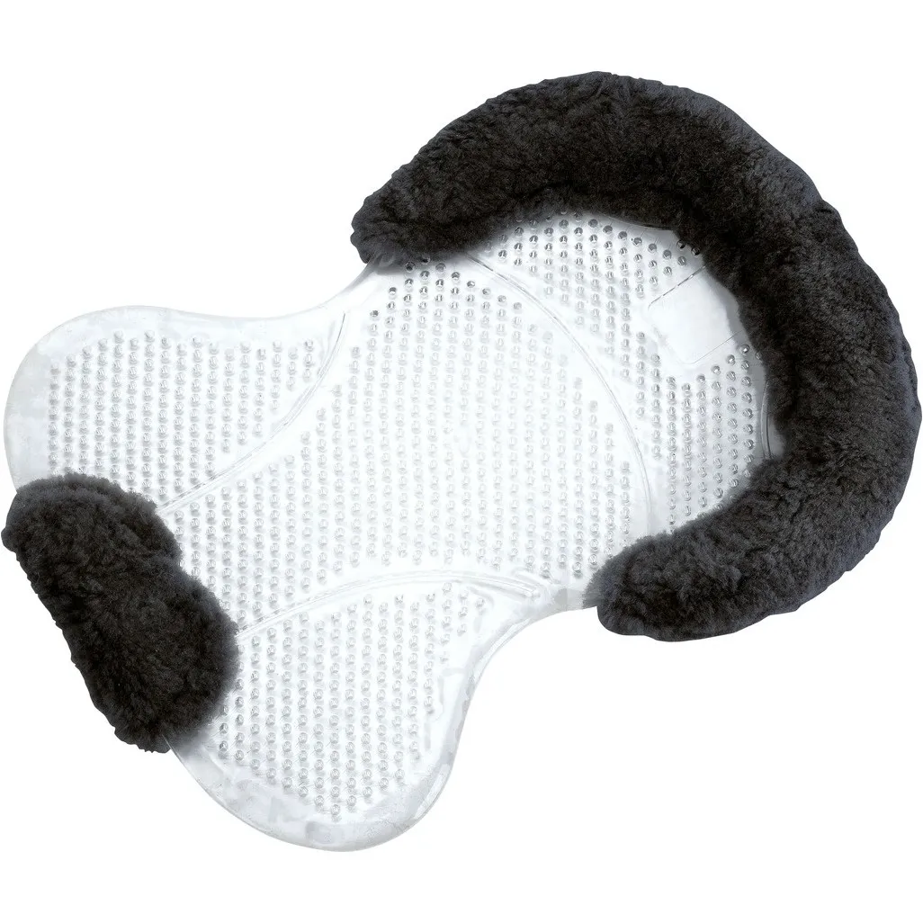 Gelrückenschoner mit Lammfell schwarz