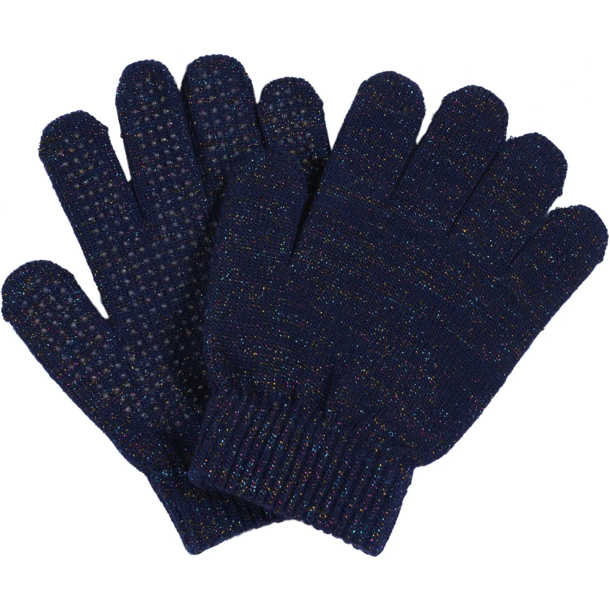 Glitter Reithandschuhe LUNA navy