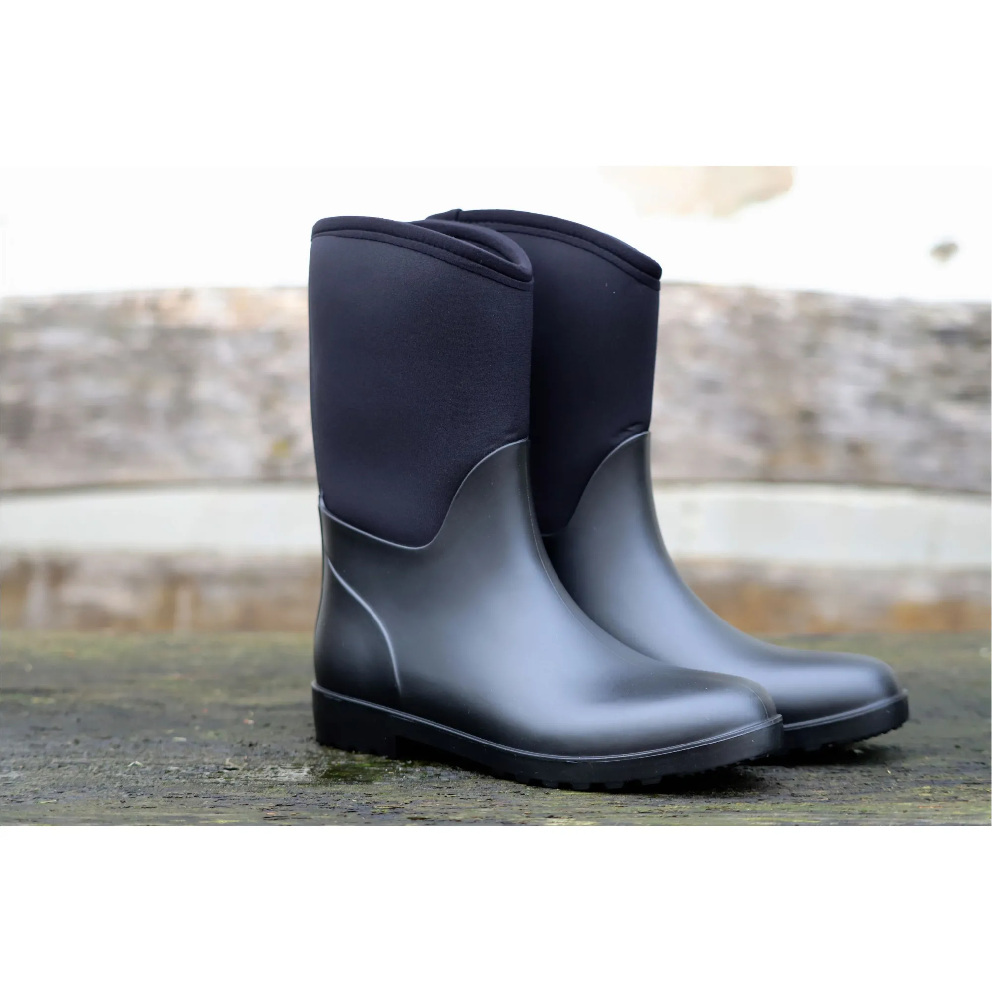 Gummistiefel halbhoch BASICLINE schwarz