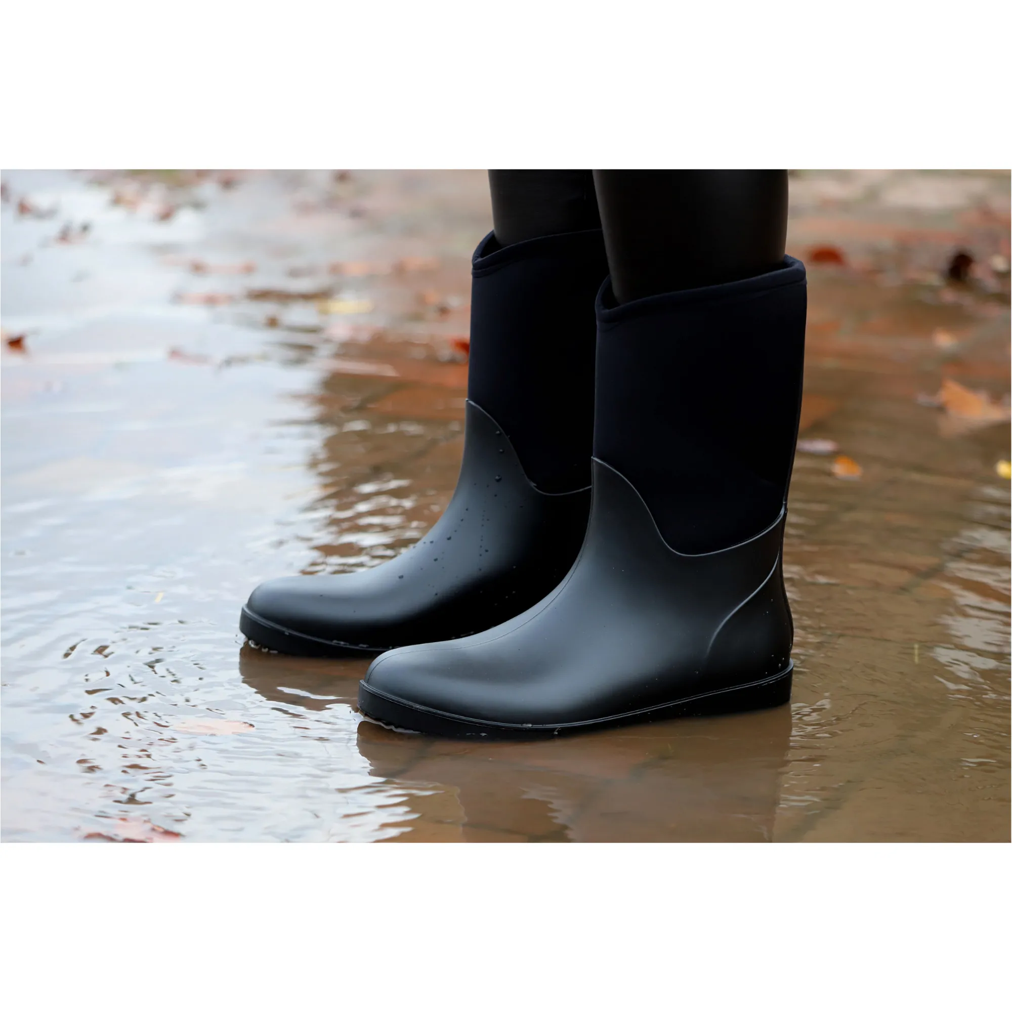 Gummistiefel halbhoch BASICLINE schwarz