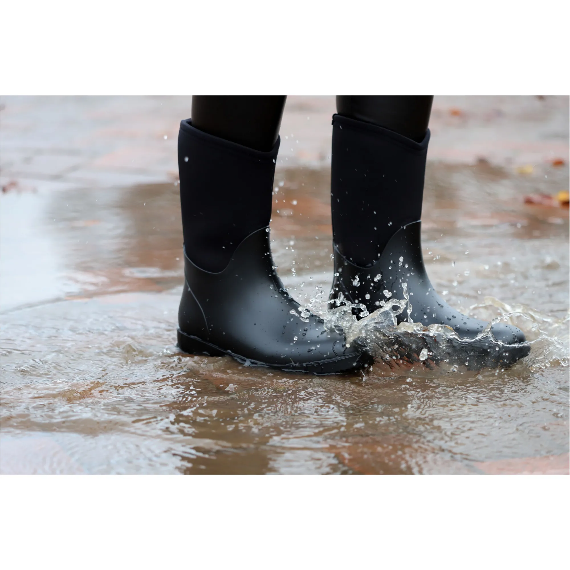 Gummistiefel halbhoch BASICLINE schwarz