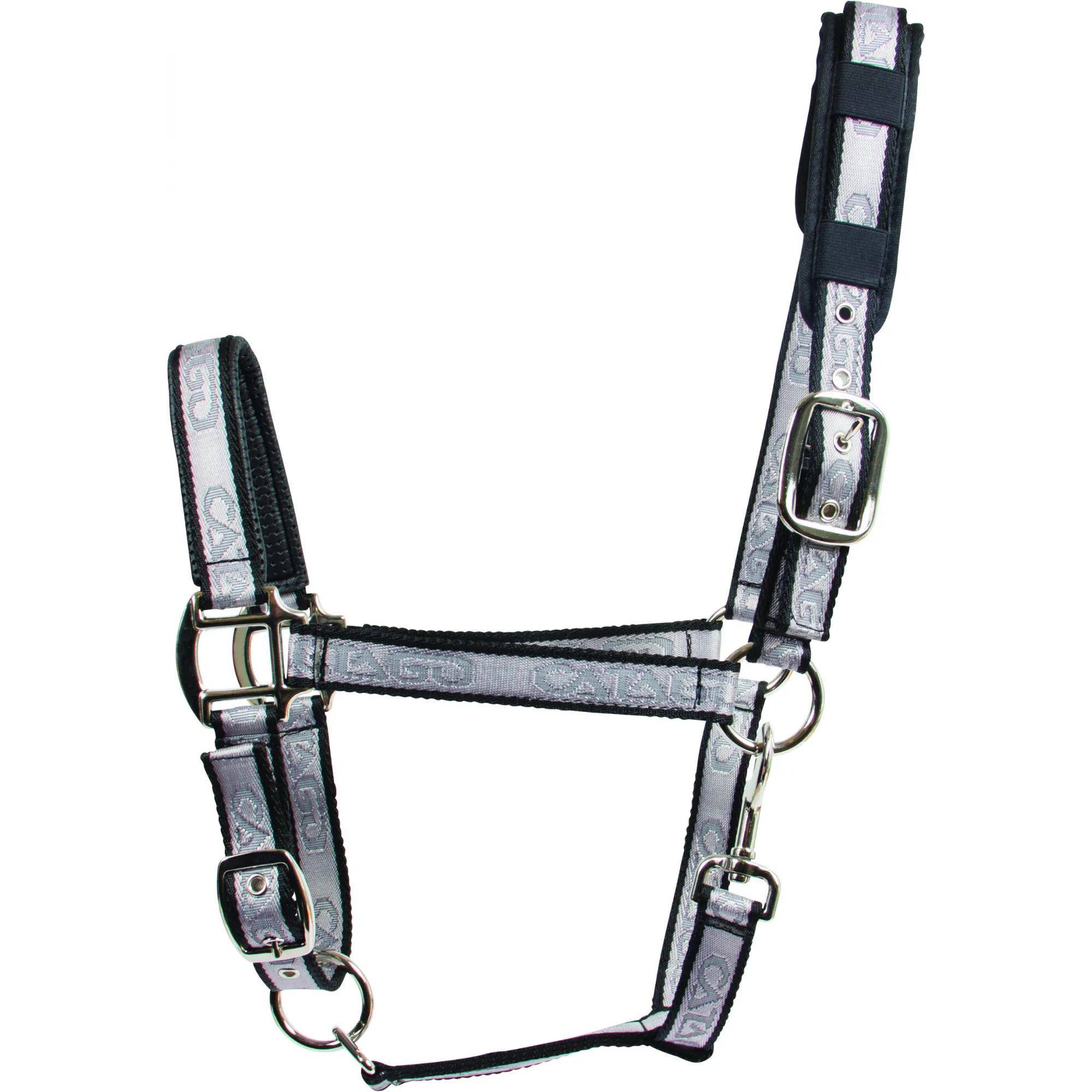 Halfter silber/schwarz