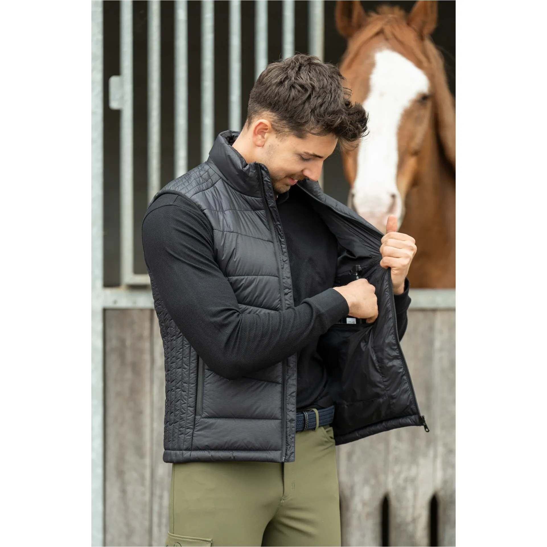 Winter Herren Heizweste HEAT CONTROL STYLE schwarz