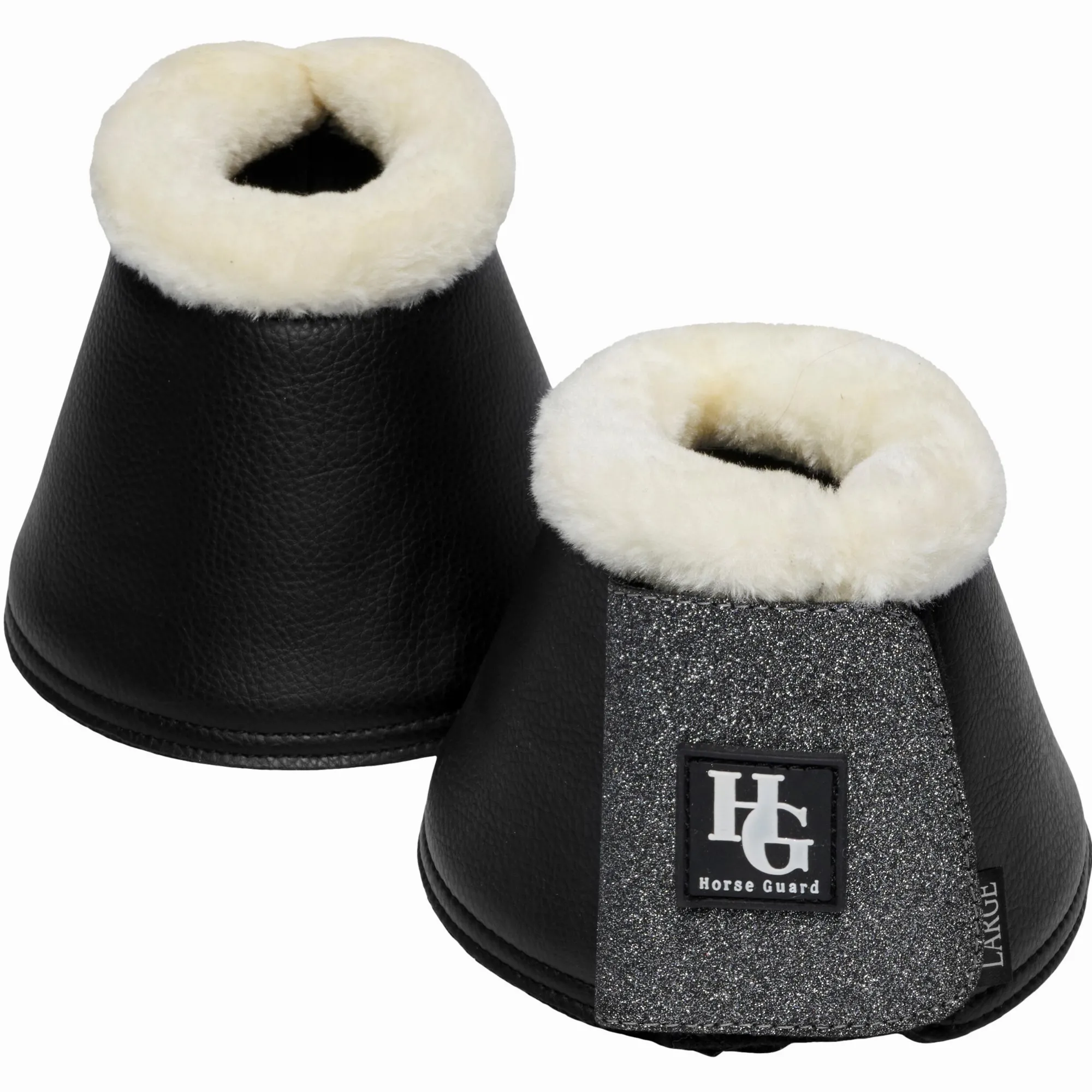Hufglocken LEELA GLITTER schwarz