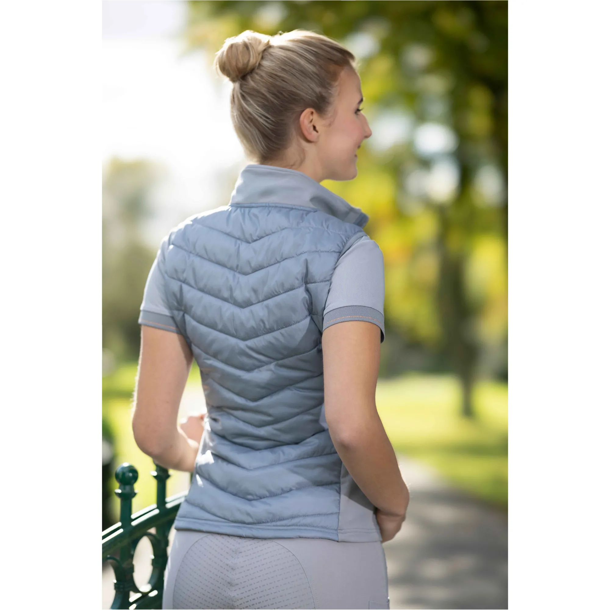 Damen Jersey-/Nylonweste BASEL STYLE grau/rosegold