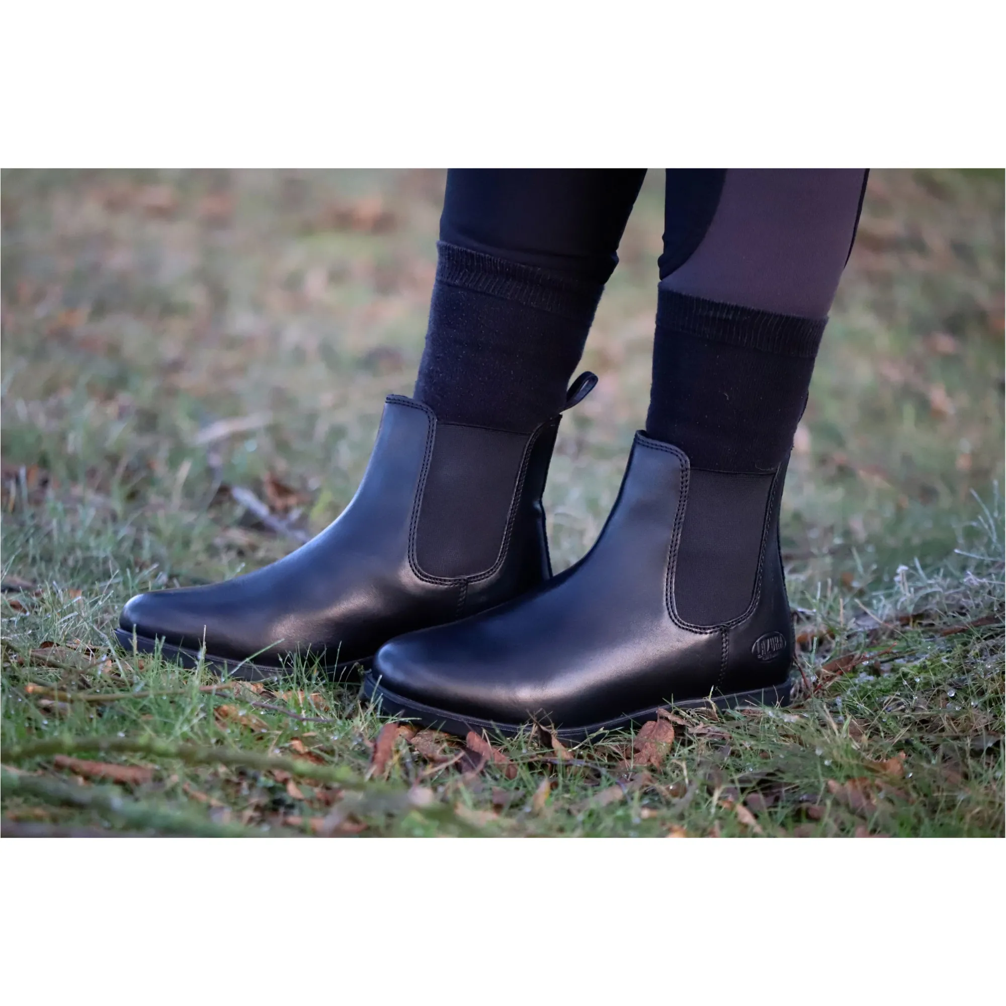 Jodhpur Reitstiefeletten CLASSIC Echtleder schwarz