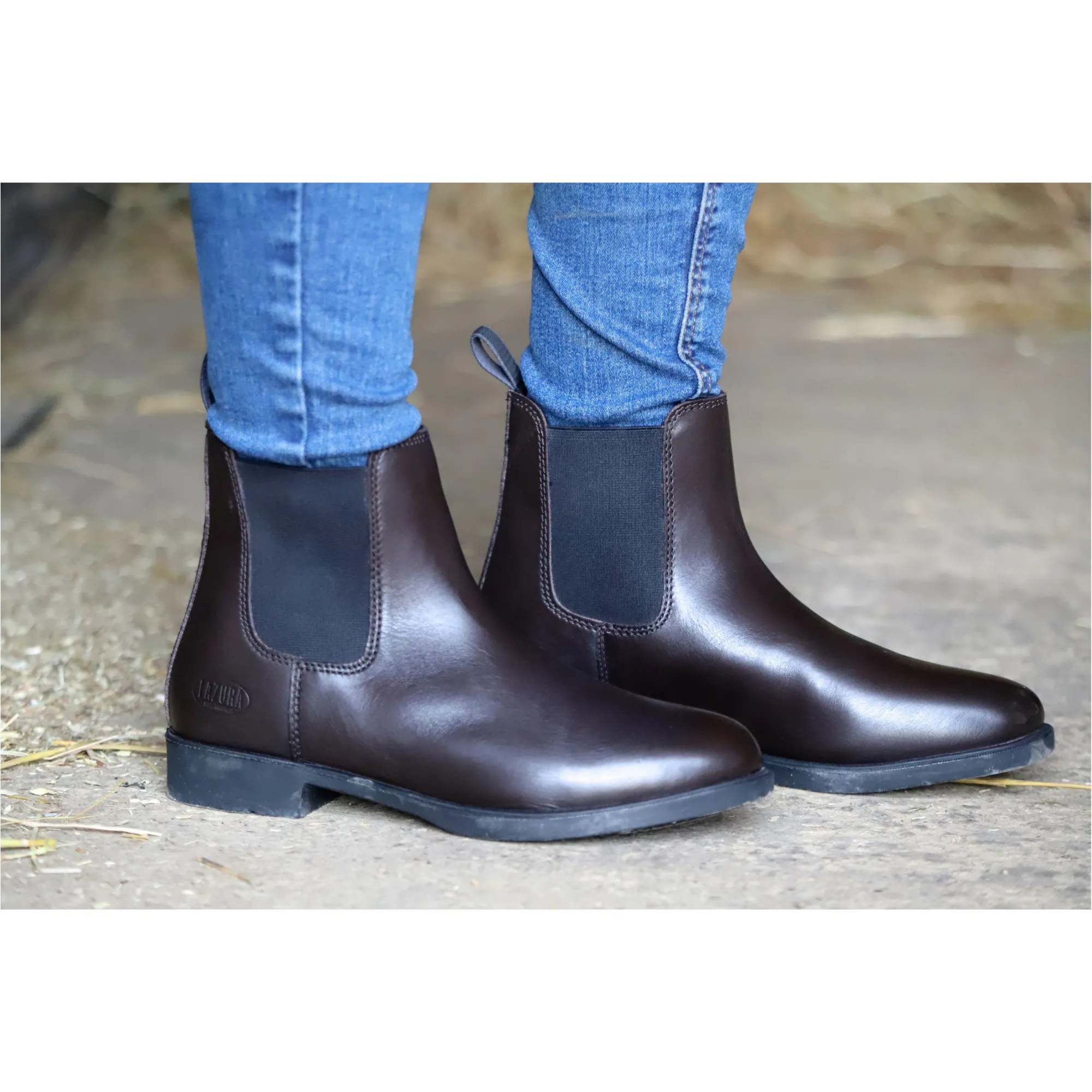 Jodhpur Reitstiefeletten CLASSIC Echtleder braun
