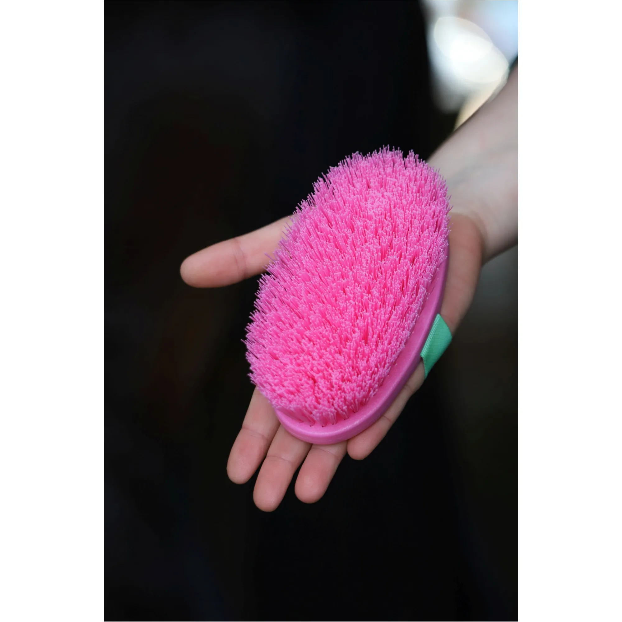 Kinder Kardätsche KINDERWURZEL mit Regenbogenhandschlaufe pink