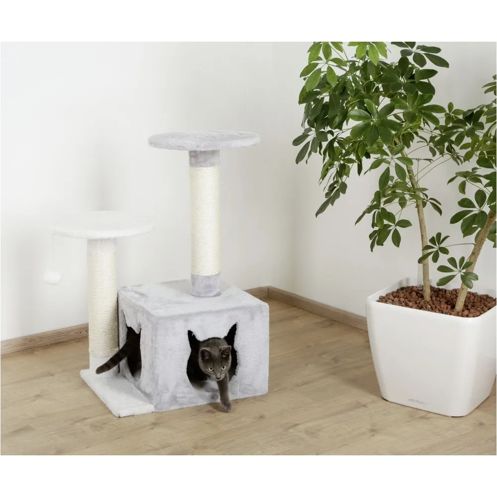 Kratzbaum SAPHIR LIGHT weiß/grau 60x50x80cm 