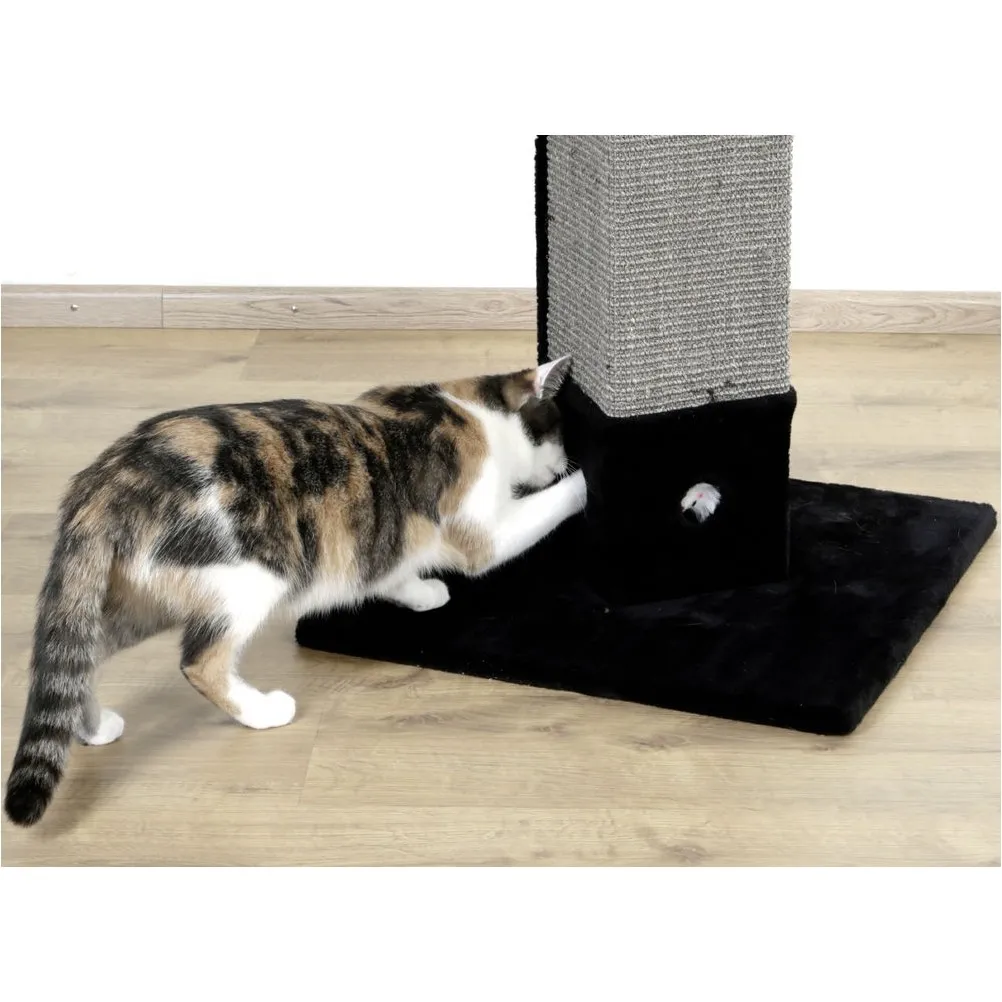 Kratzsäule 4-CORNER schwarz 48x48x80cm 