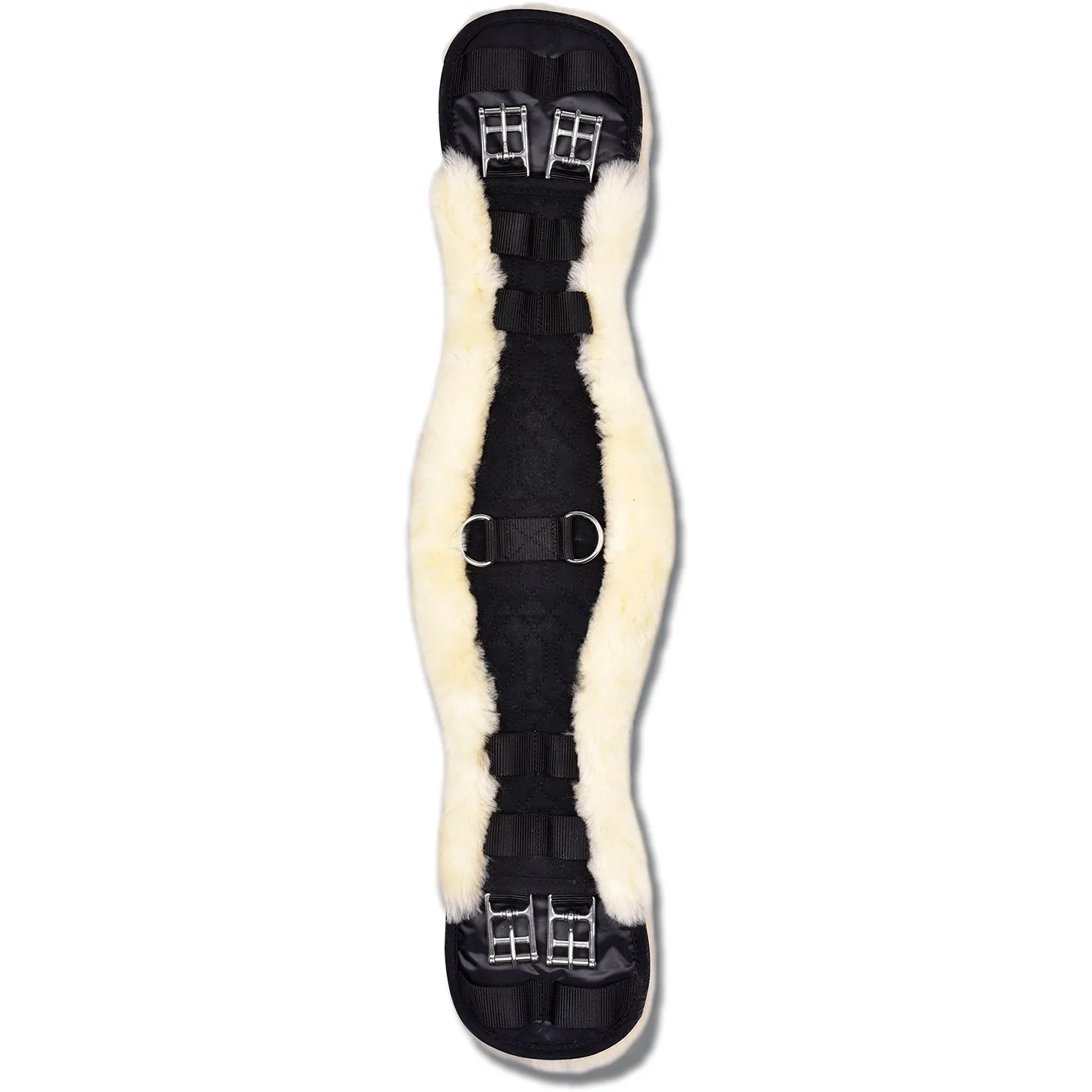 Kurzgurt LAMMFELL schwarz