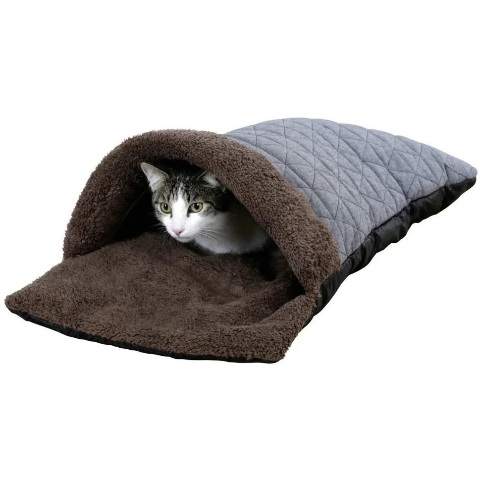 Kuschelsack THEA braun/blau 40x70x12cm 
