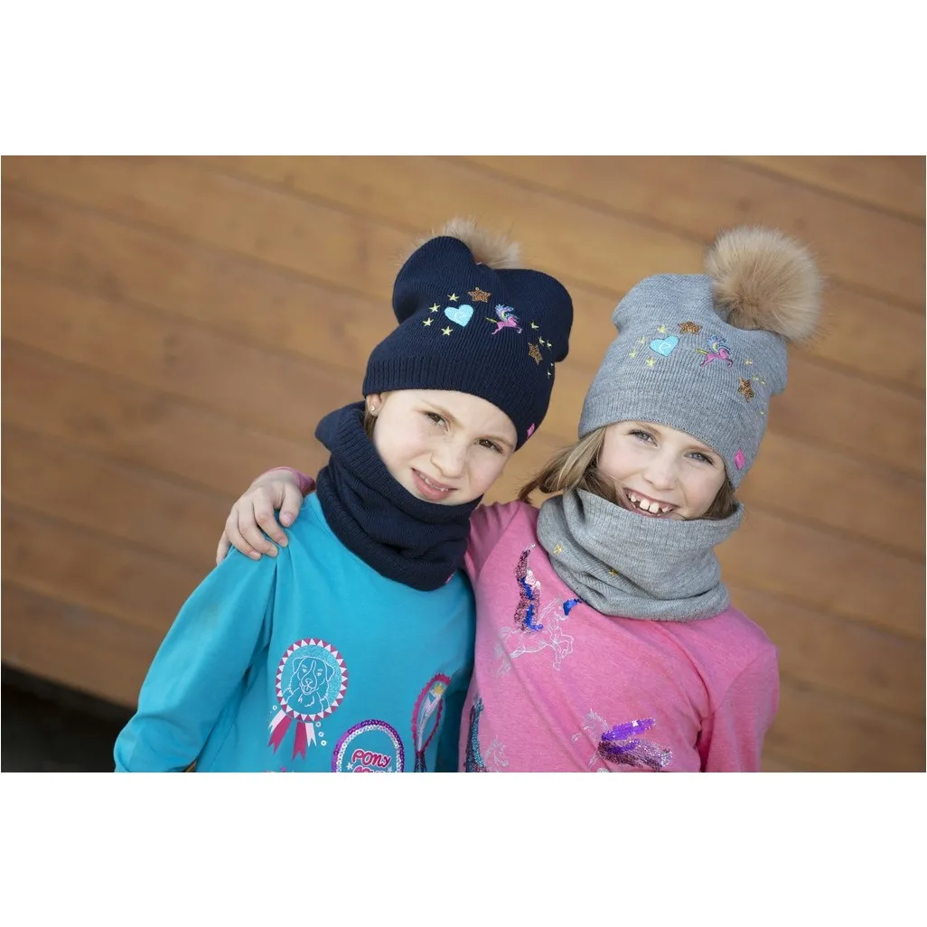 Kinder Loop ARION marmoriert grau