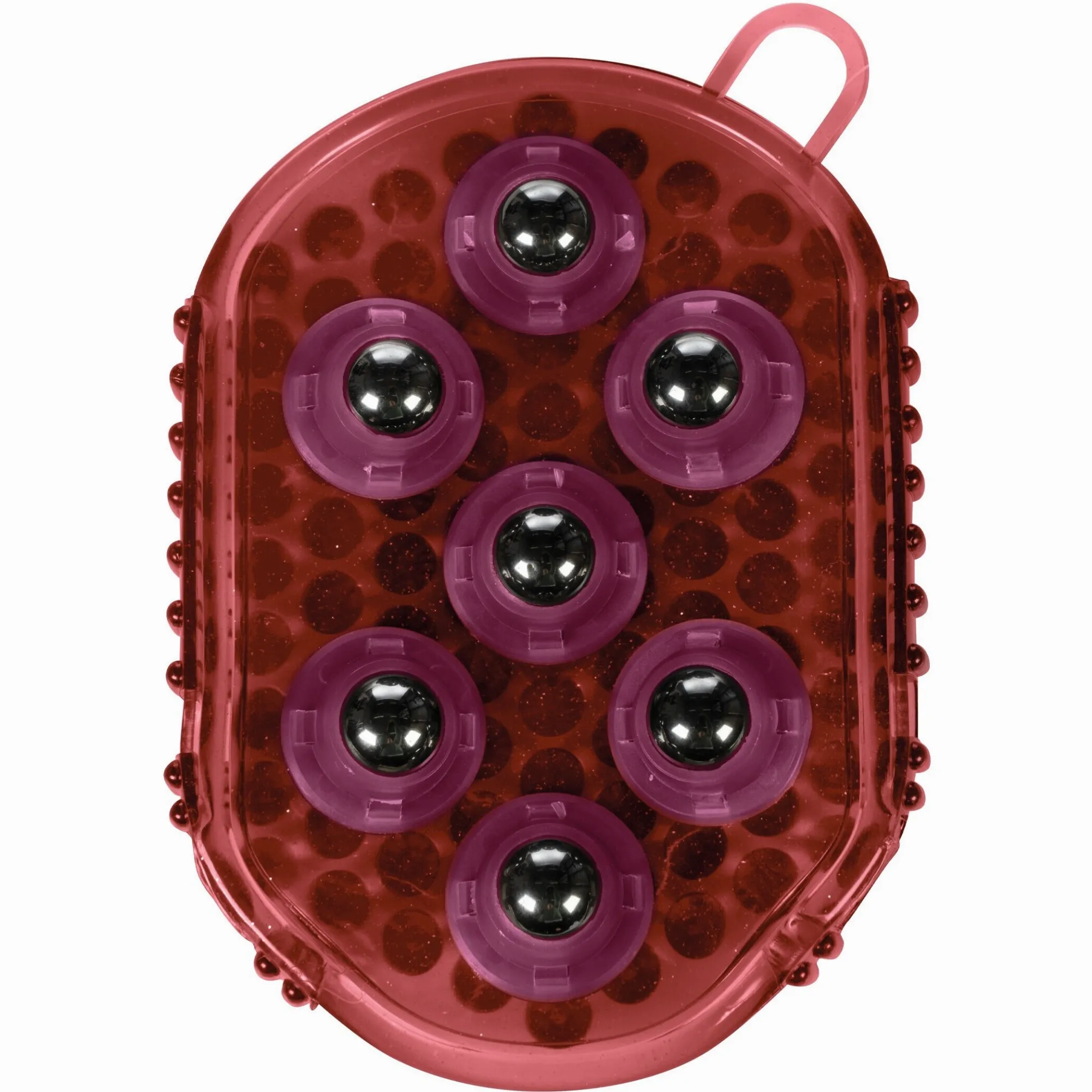 Massage-Handschuh FLIP bordeaux/grau