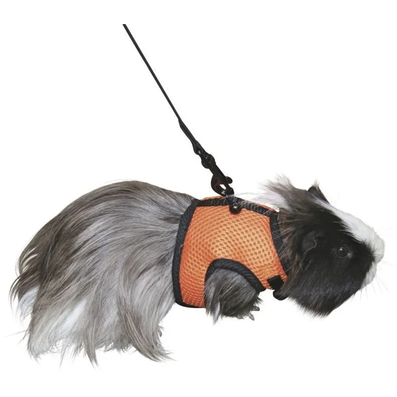 Meerschweinchengeschirr mit flexibler Leine SPORT 120cm
