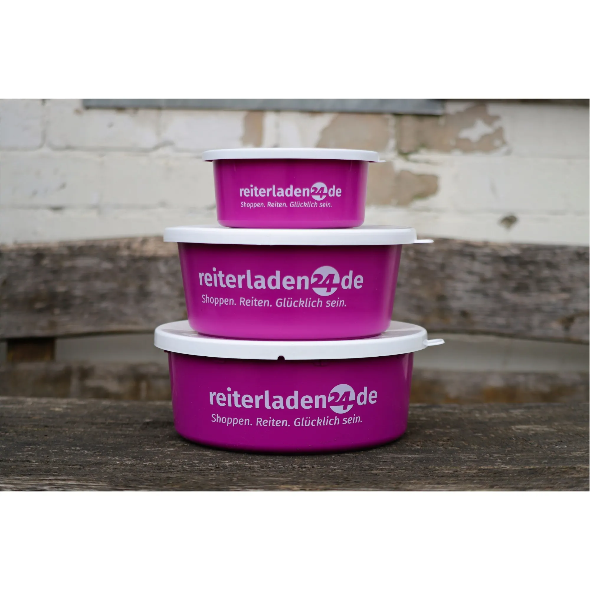 Müslischale mit Deckel pink