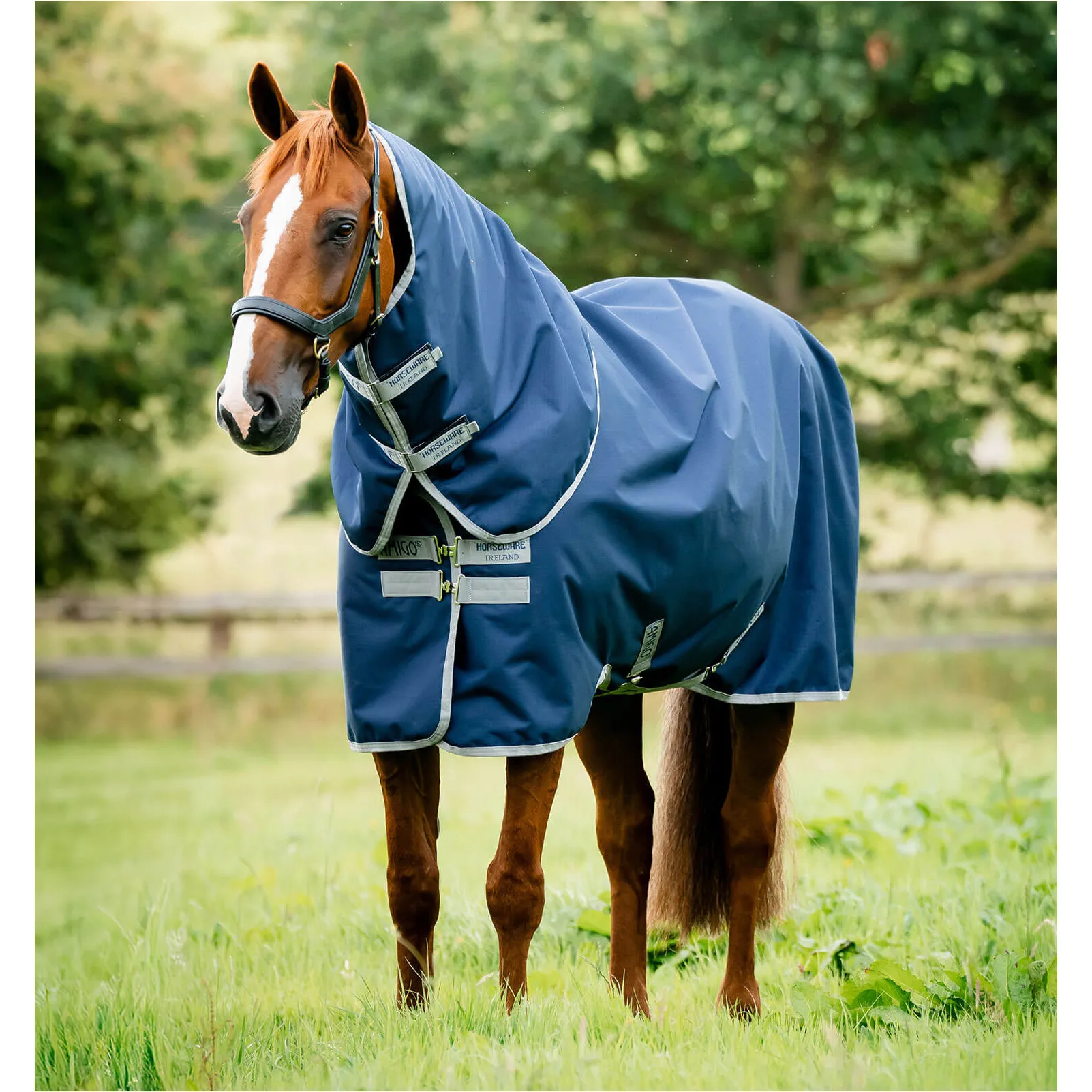 Outdoordecke Halsteil (abnehmbar) 900D AMIGO Ripstop Plus Turnout navy/titanium grey