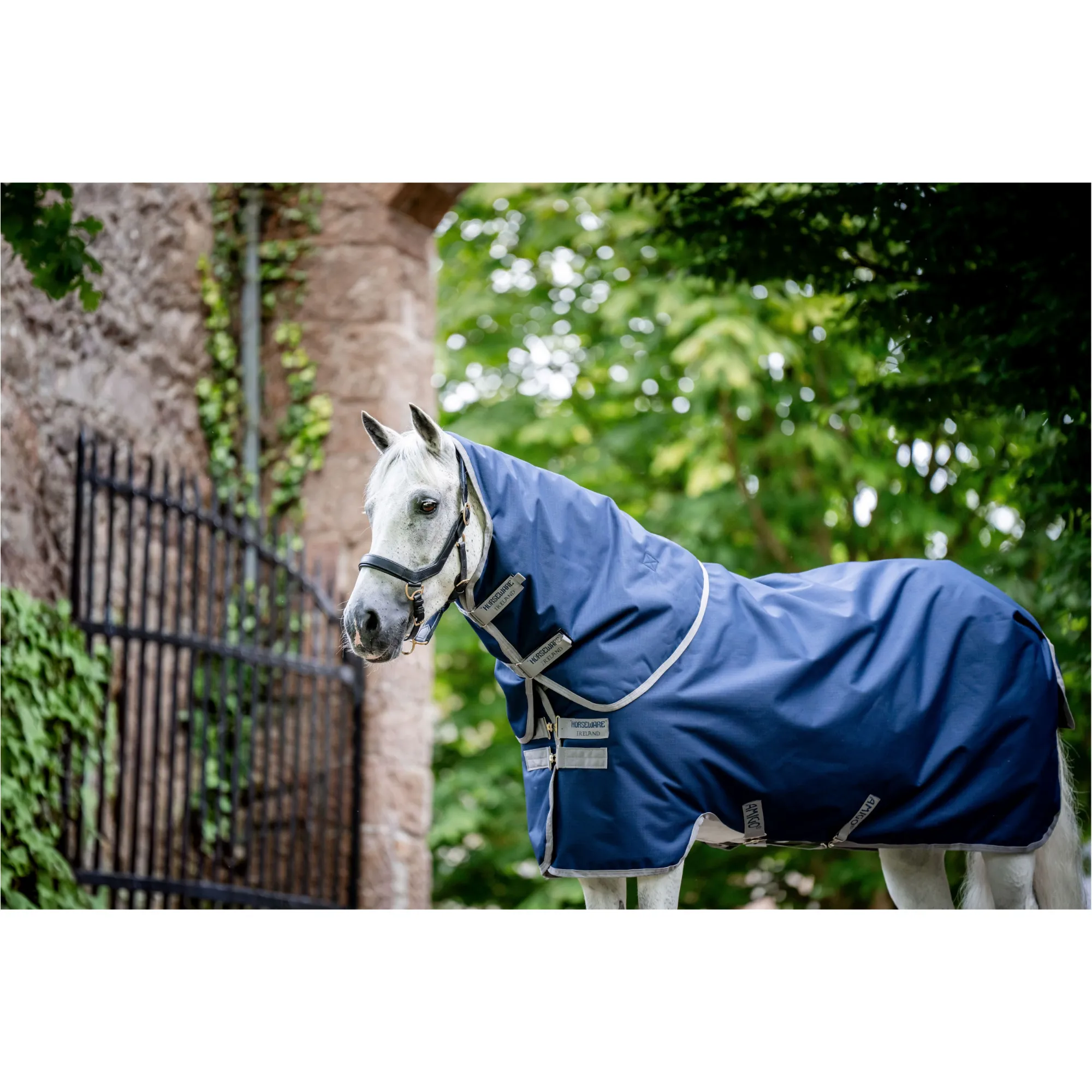 Outdoordecke Halsteil (abnehmbar) 900D AMIGO Ripstop Plus Turnout navy/titanium grey