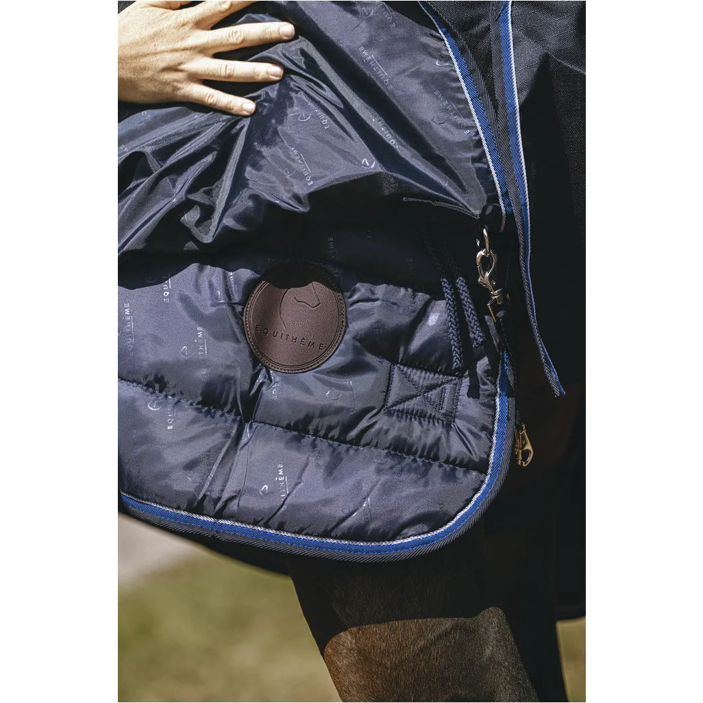 Outdoordecke High Neck 200g Füllung 1200D CLASSIC EquiTheme marineblau