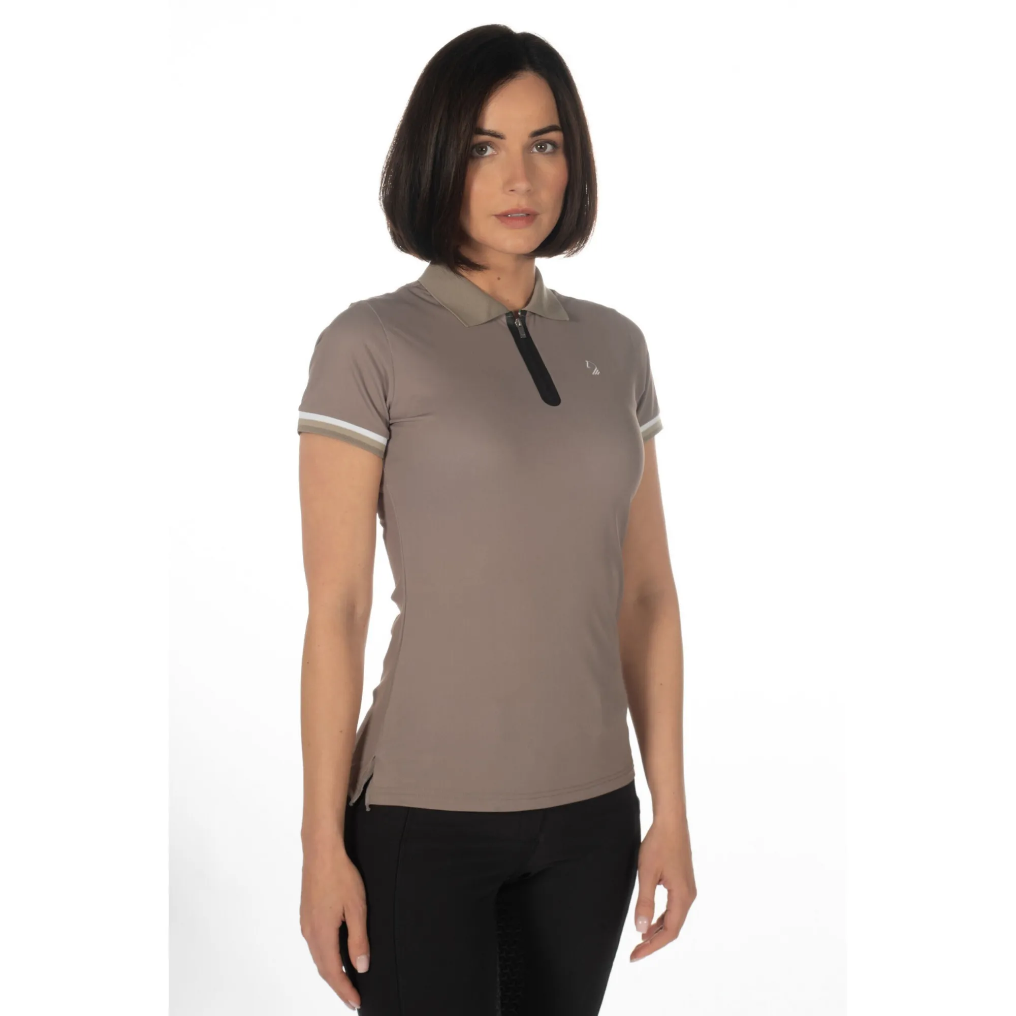 Damen Poloshirt AMALFI taupe