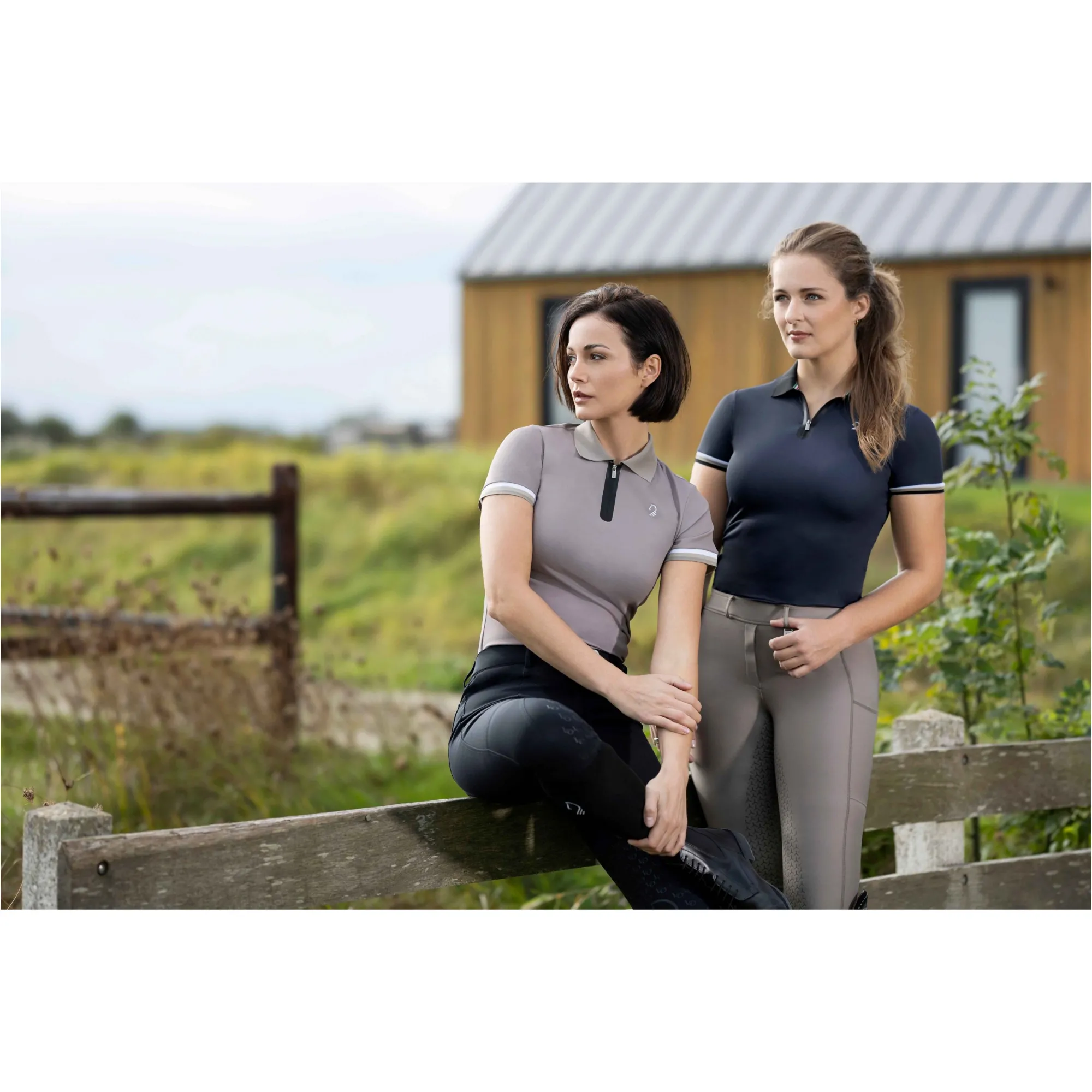Damen Poloshirt AMALFI taupe