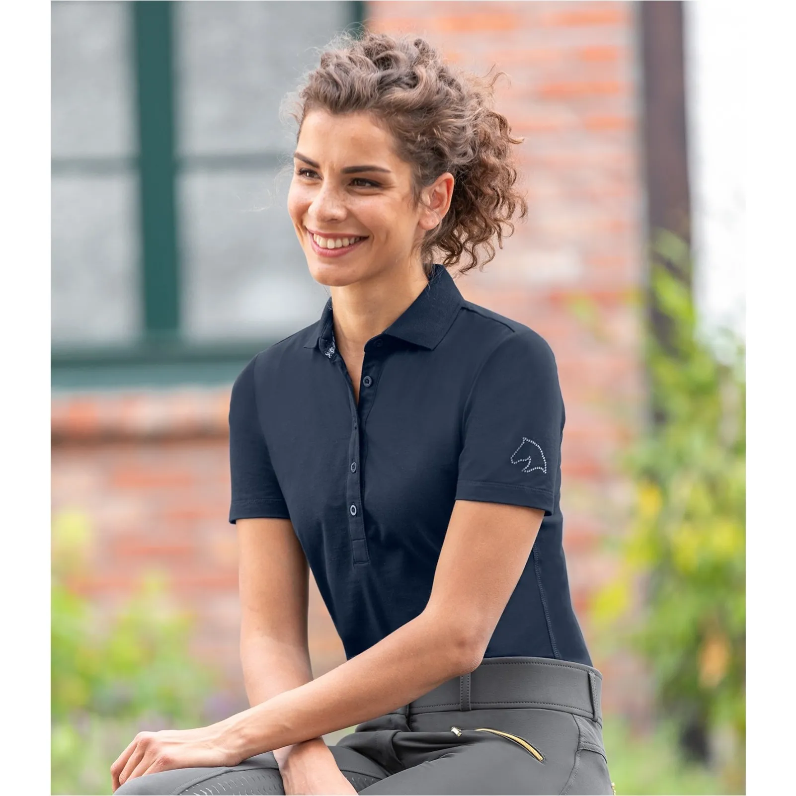 Damen Poloshirt FLENSBURG nachtblau