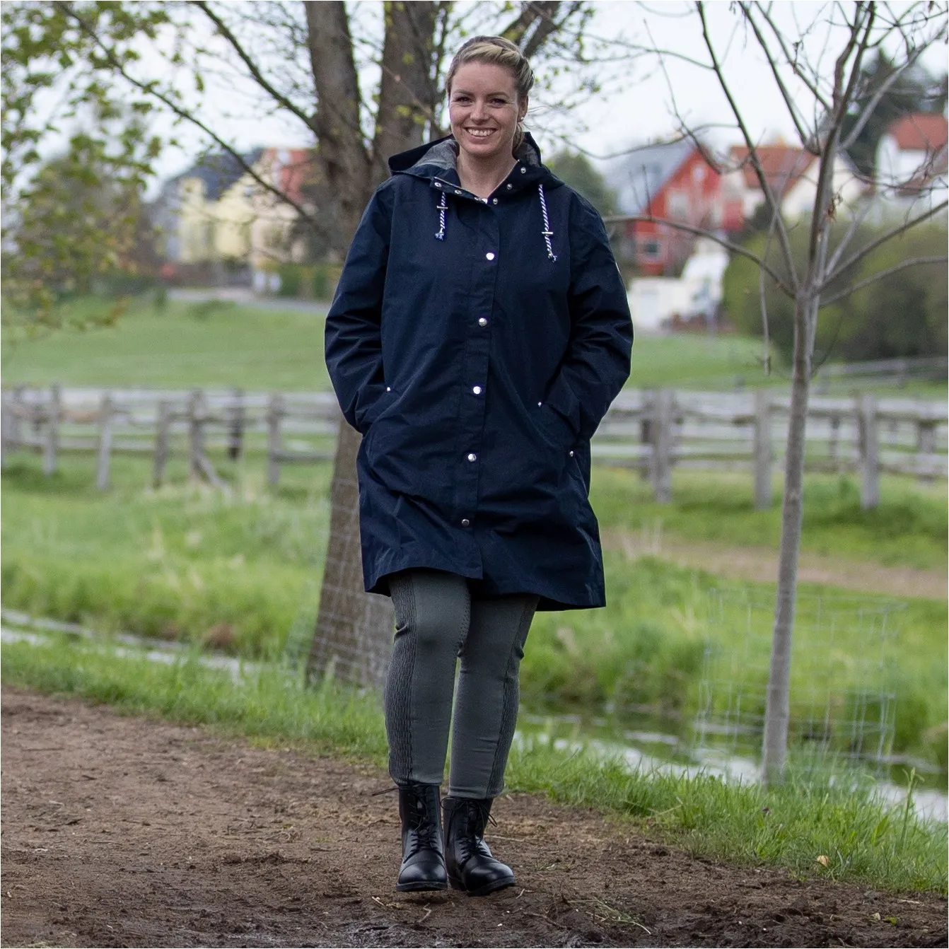Damen Regenmantel ELLA nachtblau XS