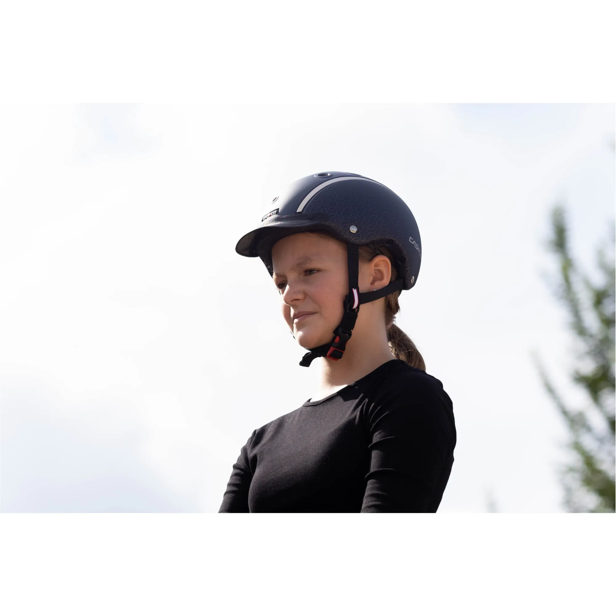 Kinder Reit-, Fahrrad- und Skihelm CHOICE blau metallic S (52-56cm)