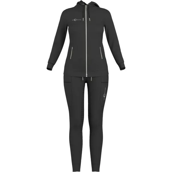 Damen Reit-Trainingsanzug graphite