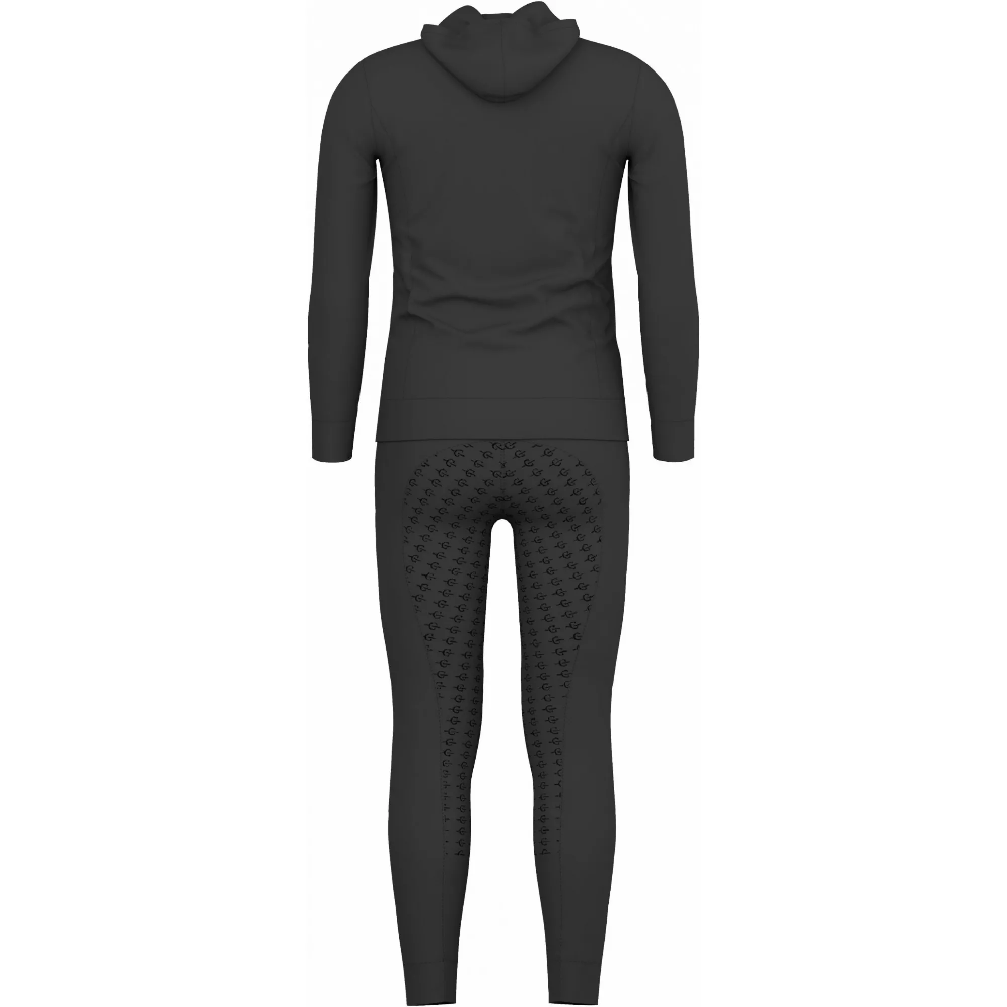 Kinder Reit-Trainingsanzug graphite