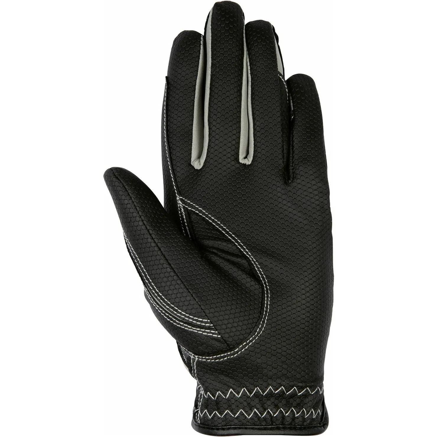 Damen Reithandschuhe FASHION schwarz/grau