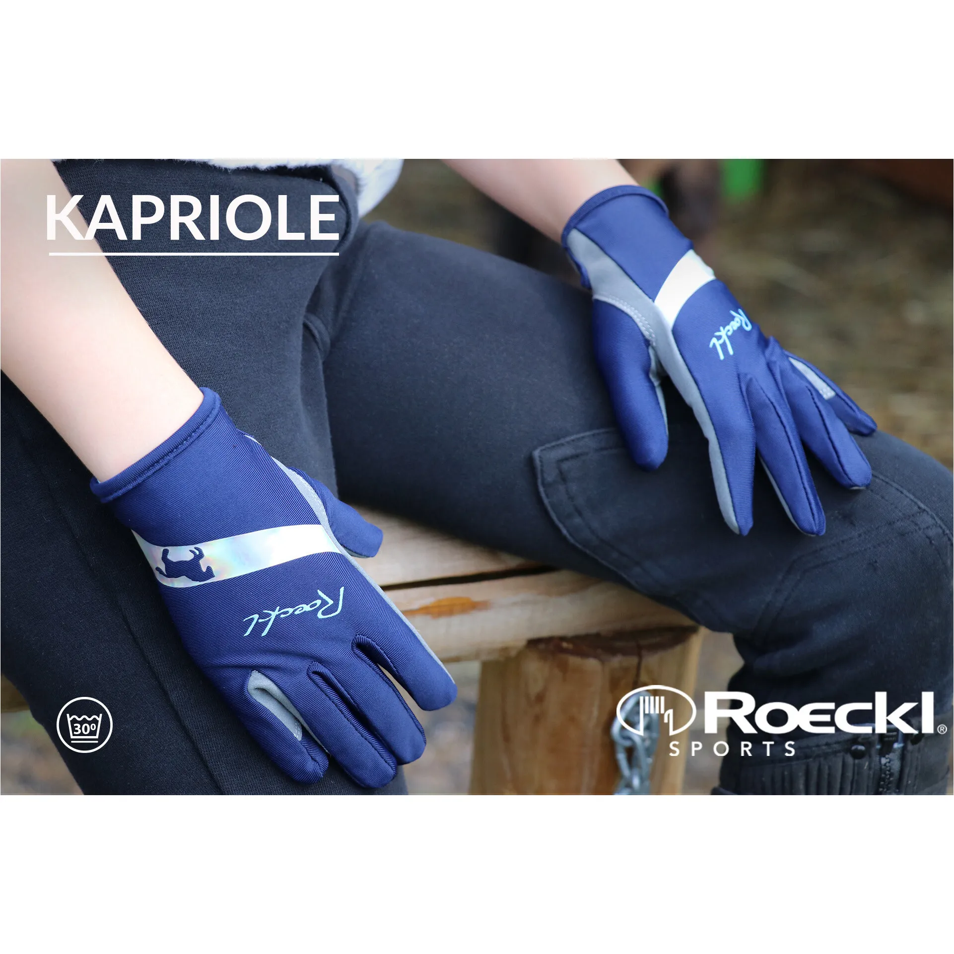 Kinder Reithandschuhe KAPRIOLE patriot blue