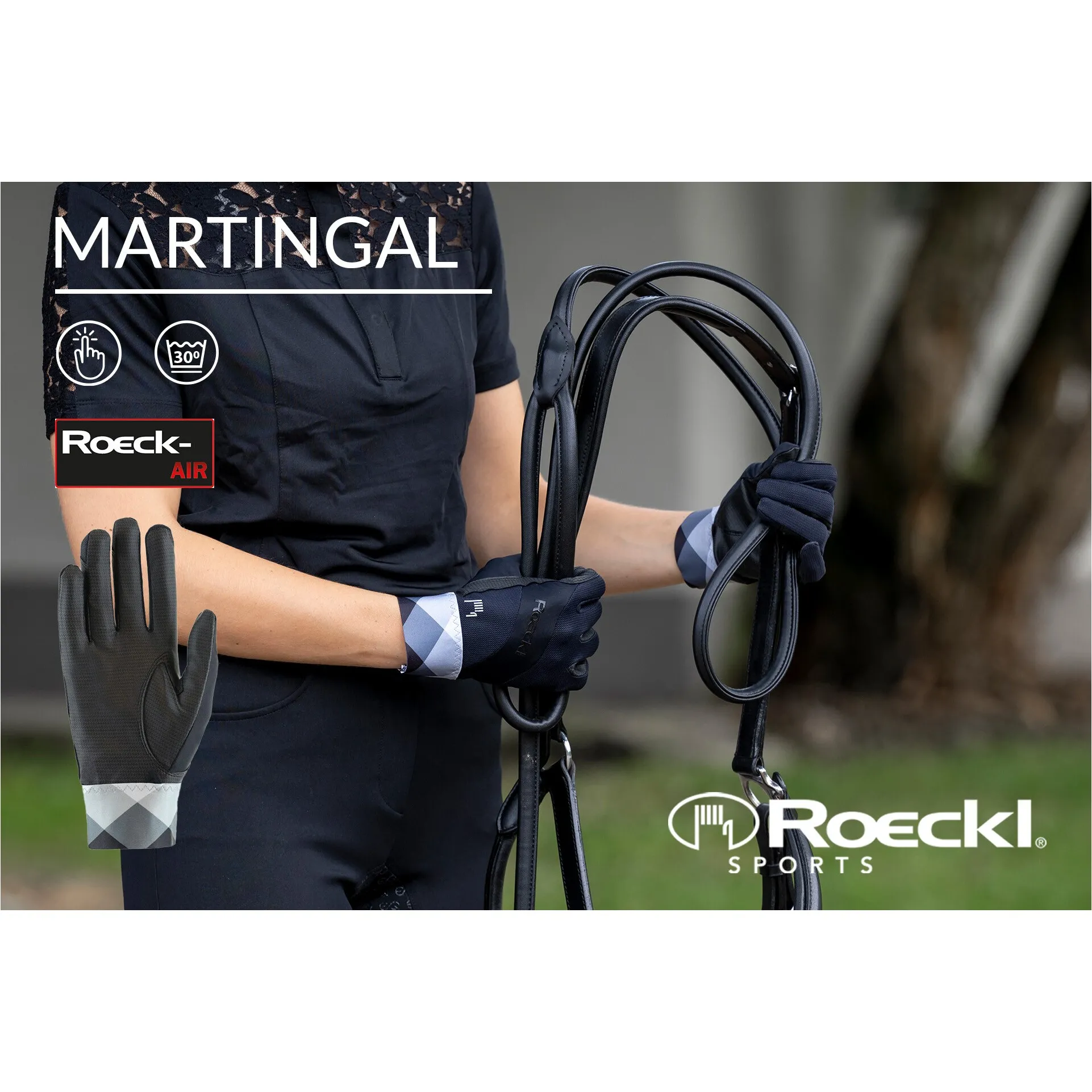 Reithandschuhe MARTINGAL schwarz