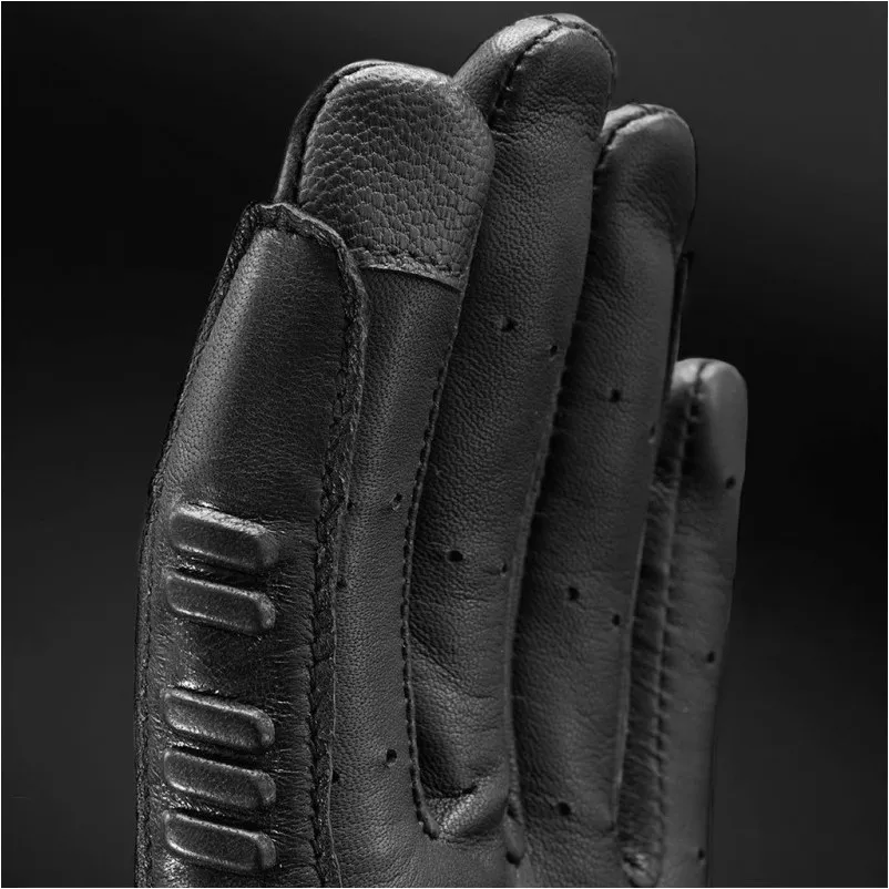 Reithandschuhe mit Druckknopf TRADITION schwarz