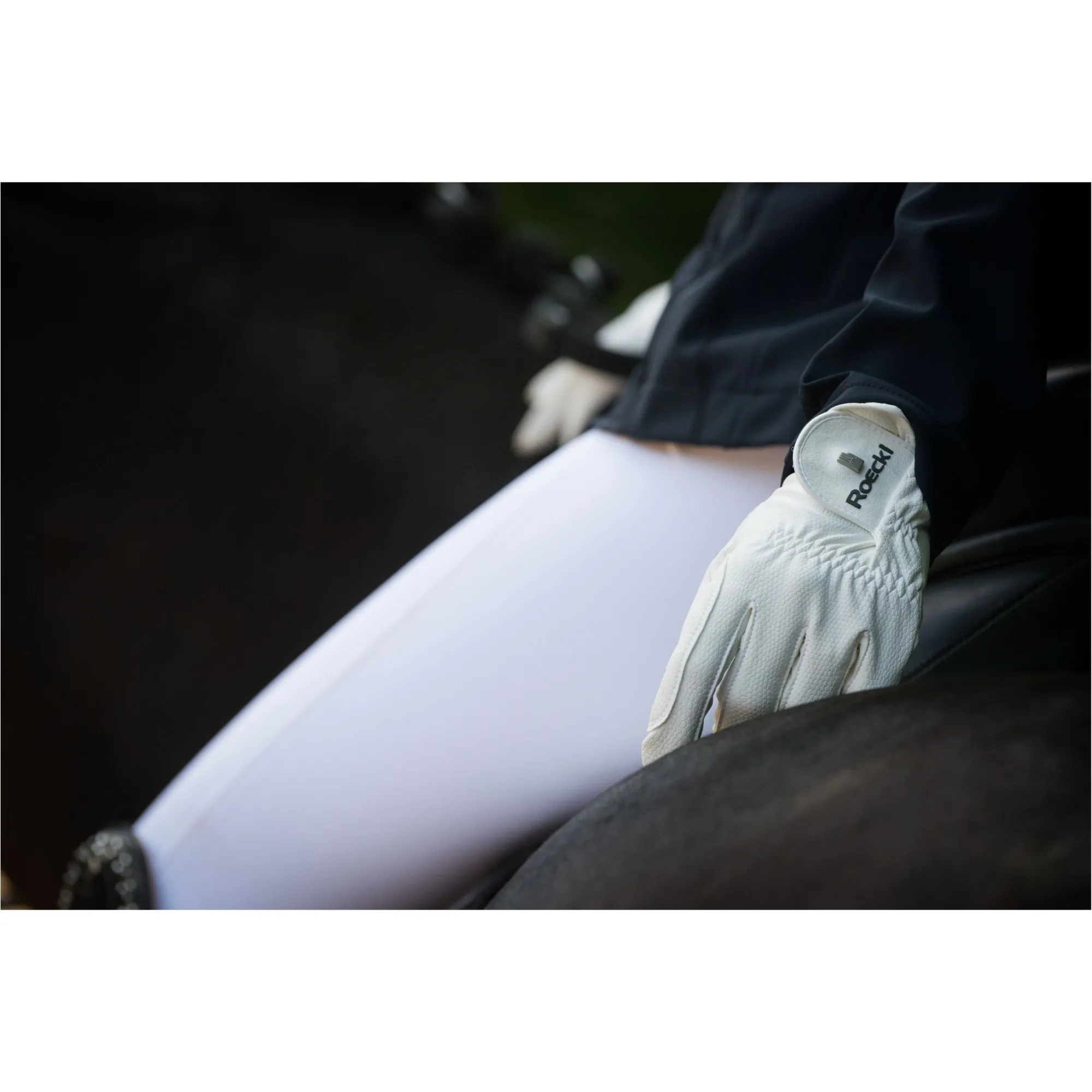 Reithandschuhe ROECK-GRIP Pro weiß
