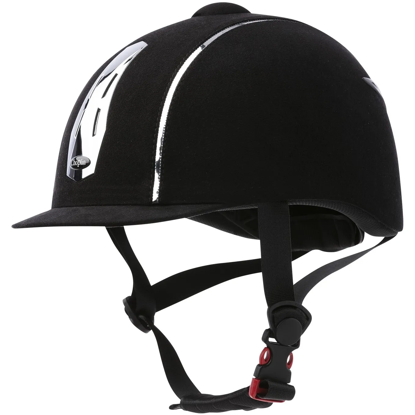 Reithelm AERO CHROME schwarz/verchromt 