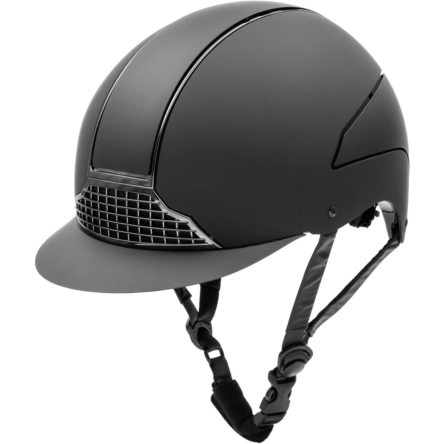 Reithelm H24 CHROME schwarz matt
