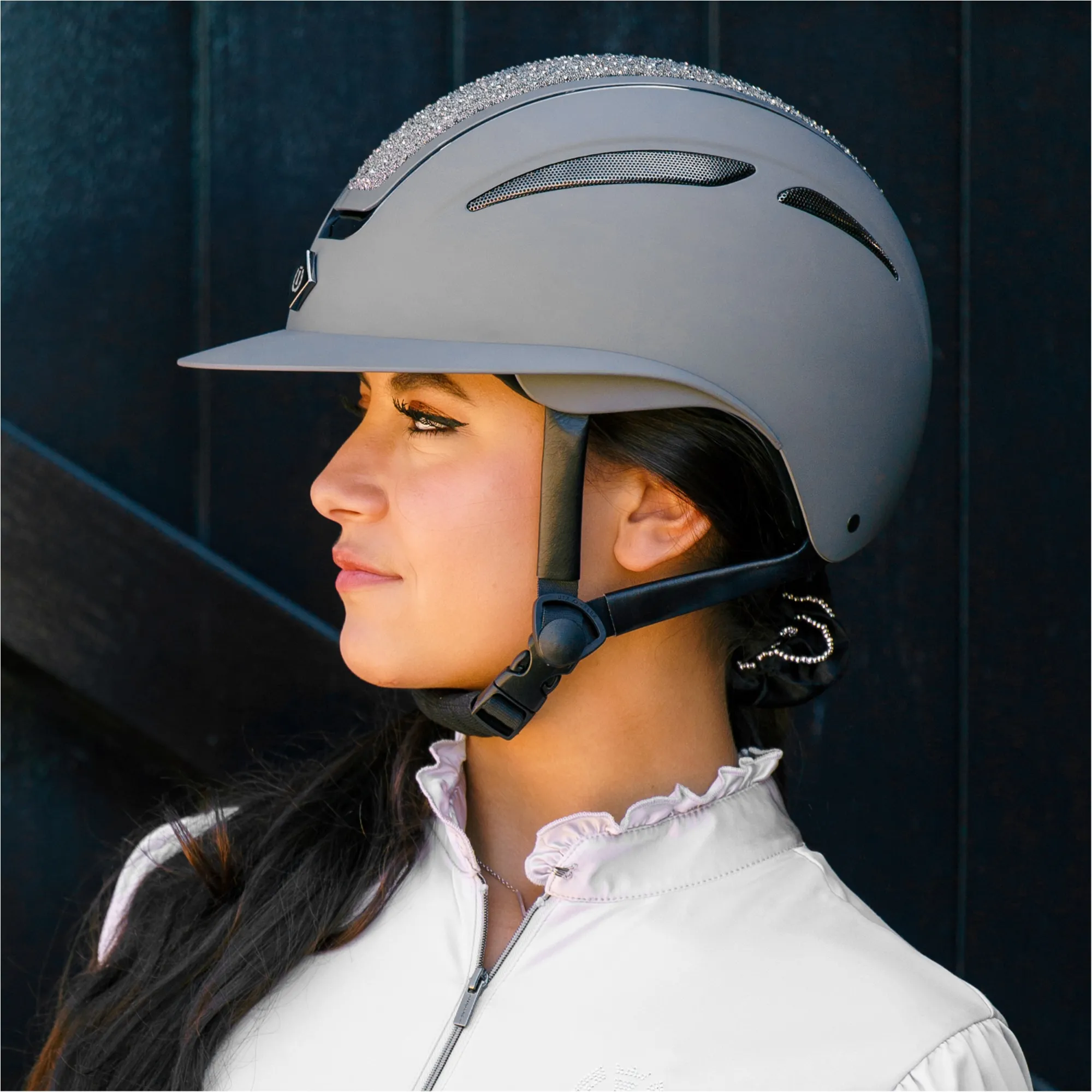 Reithelm IRHOlania Deluxe big visor grau
