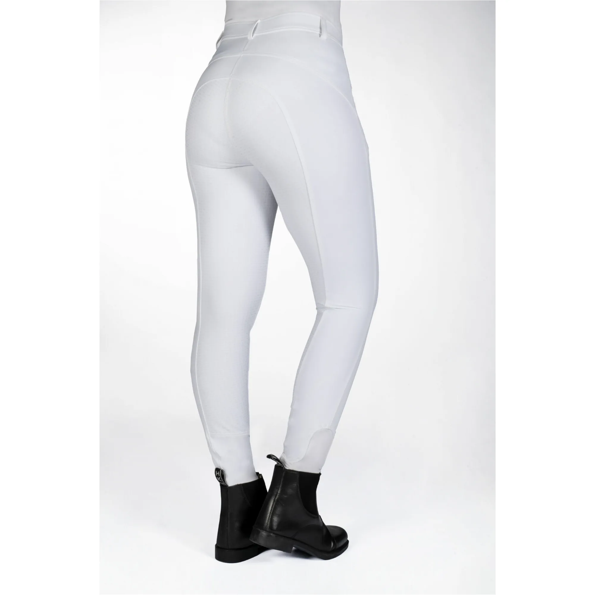 Damen Reithose Silikon Vollbesatz ALEXIS weiß
