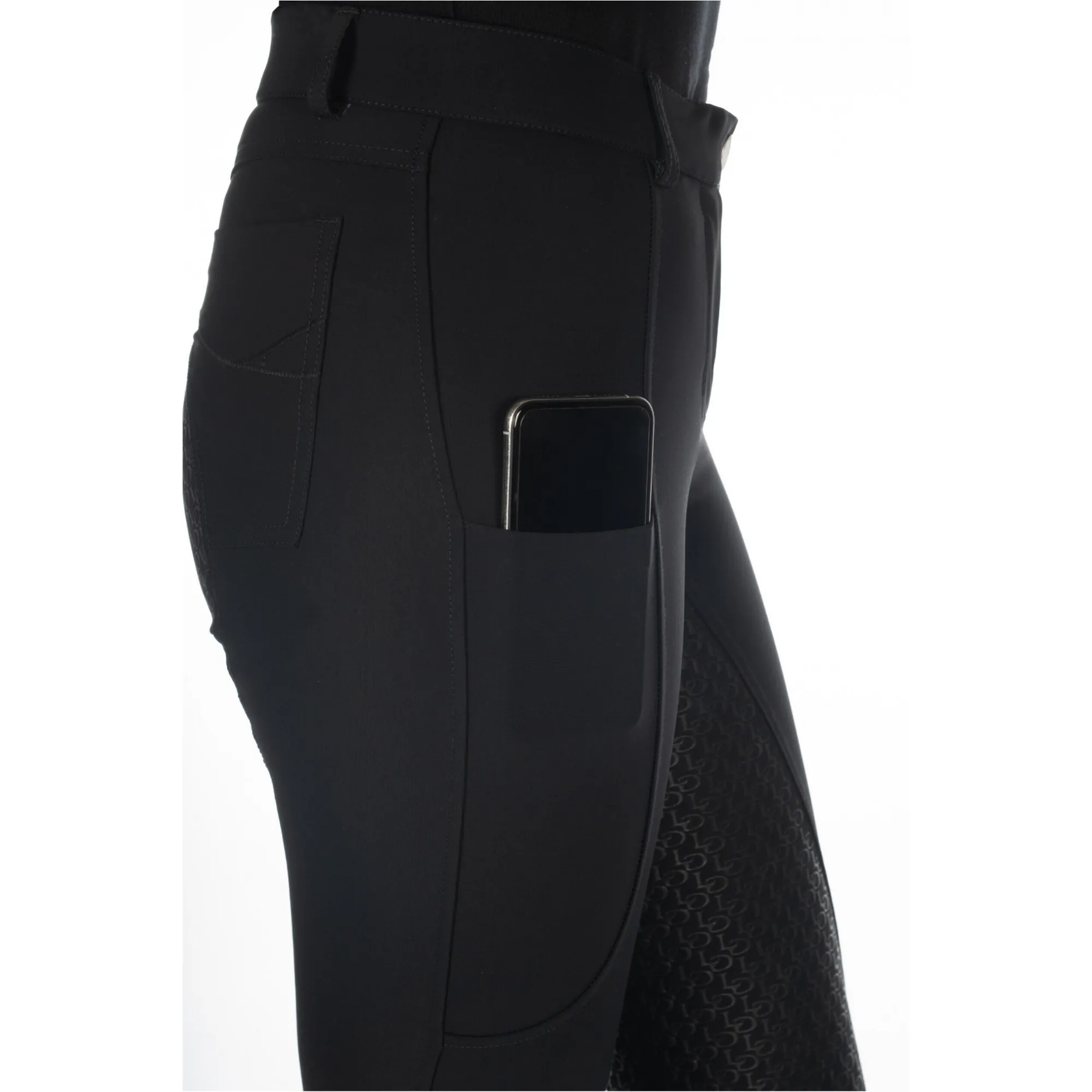 Damen Reithose Silikon Vollbesatz AMALFI schwarz